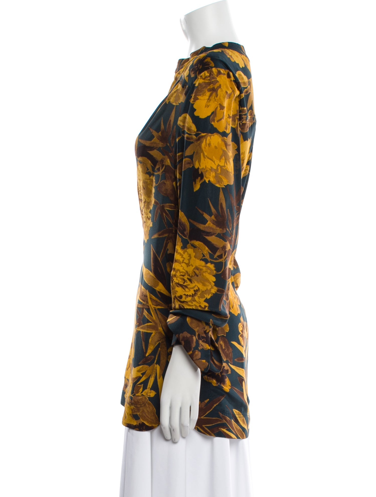 Tory Burch Silk Floral Print Blouse