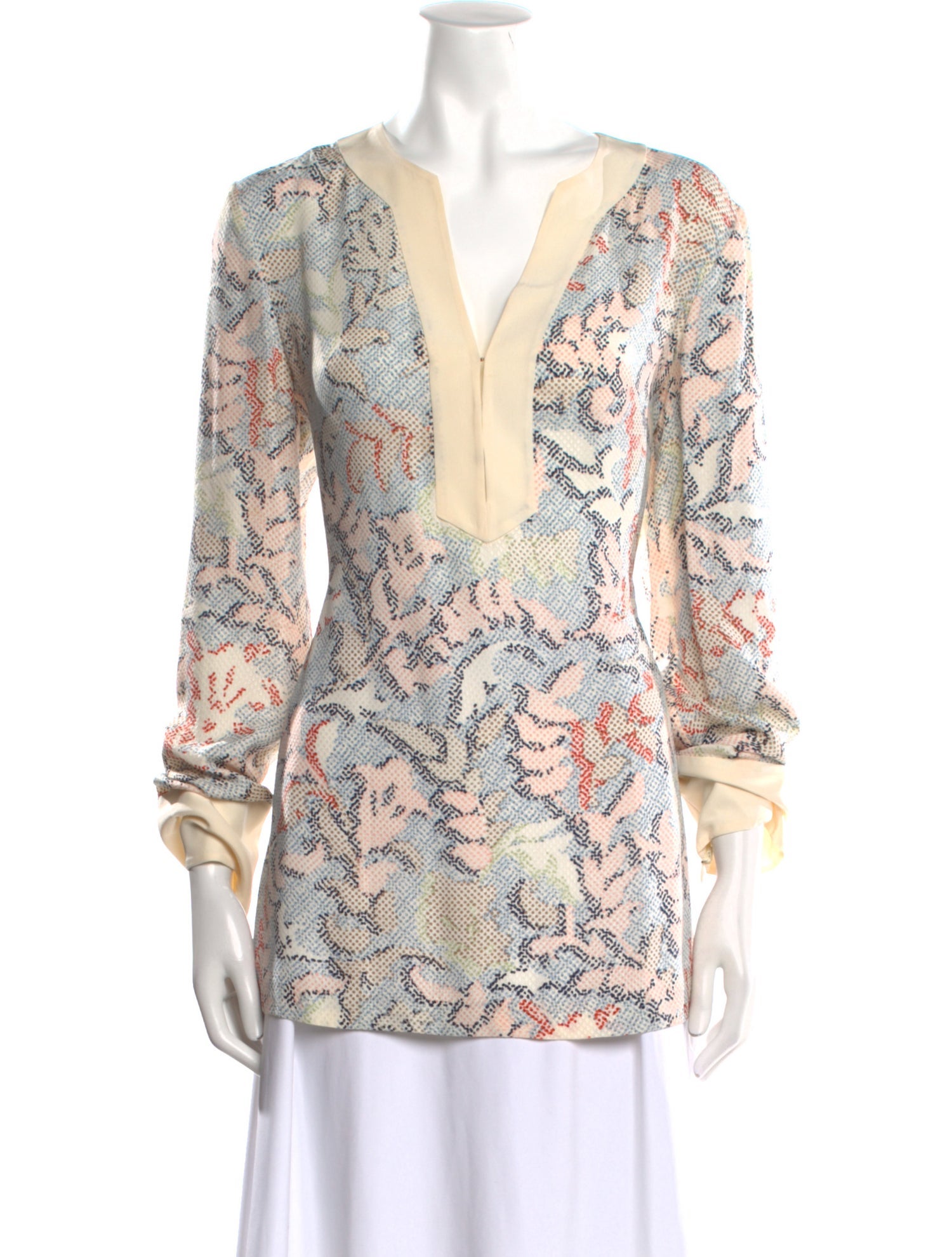 Tory Burch Silk Paisley Print Tunic