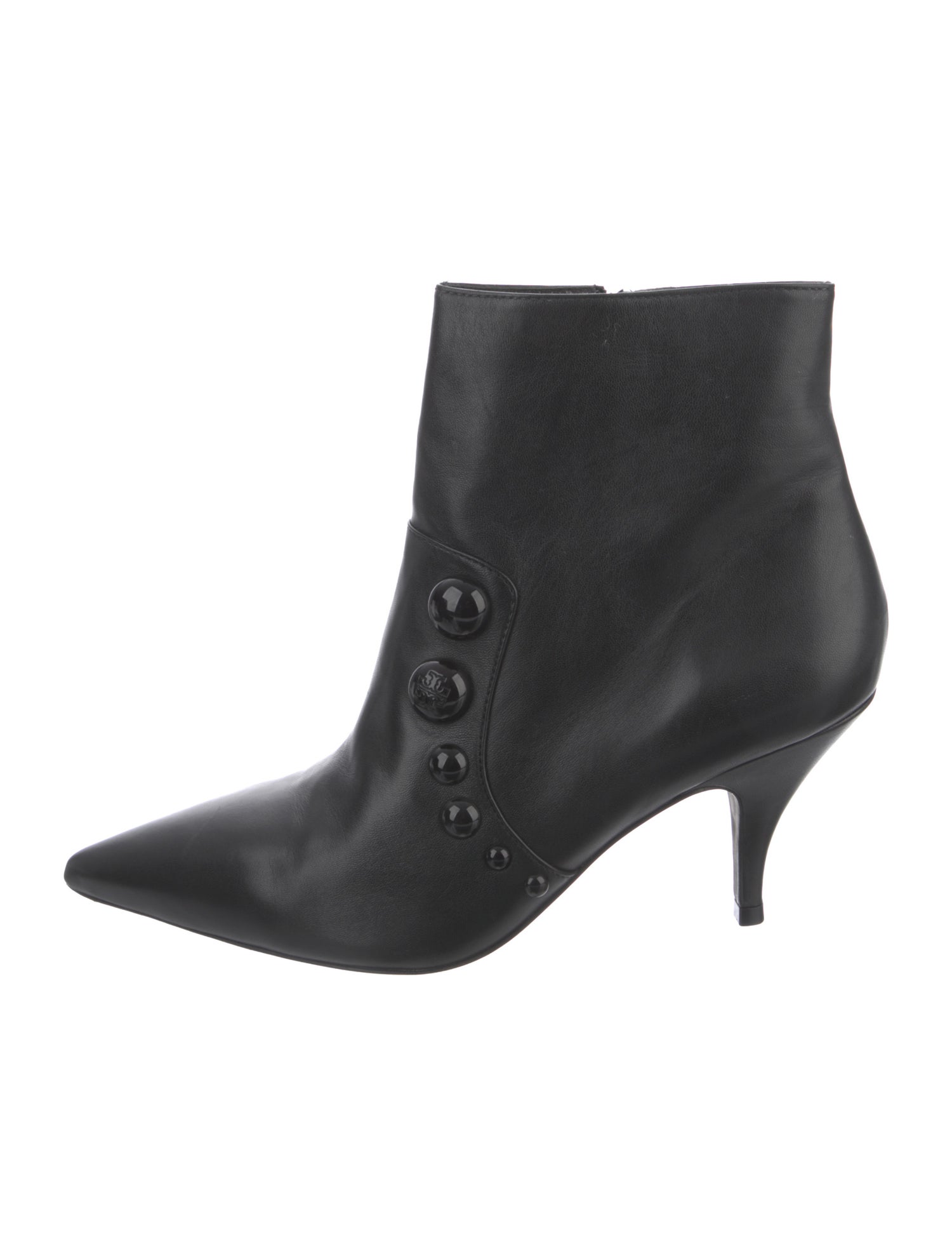 Tory Burch Leather Studded Accents Boots