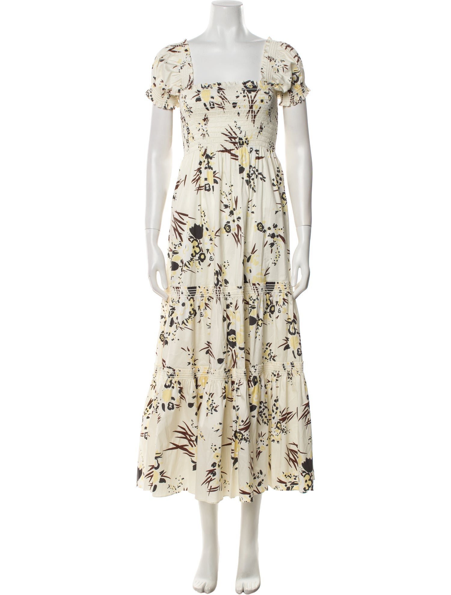 Tory Burch Floral Print Long Dress