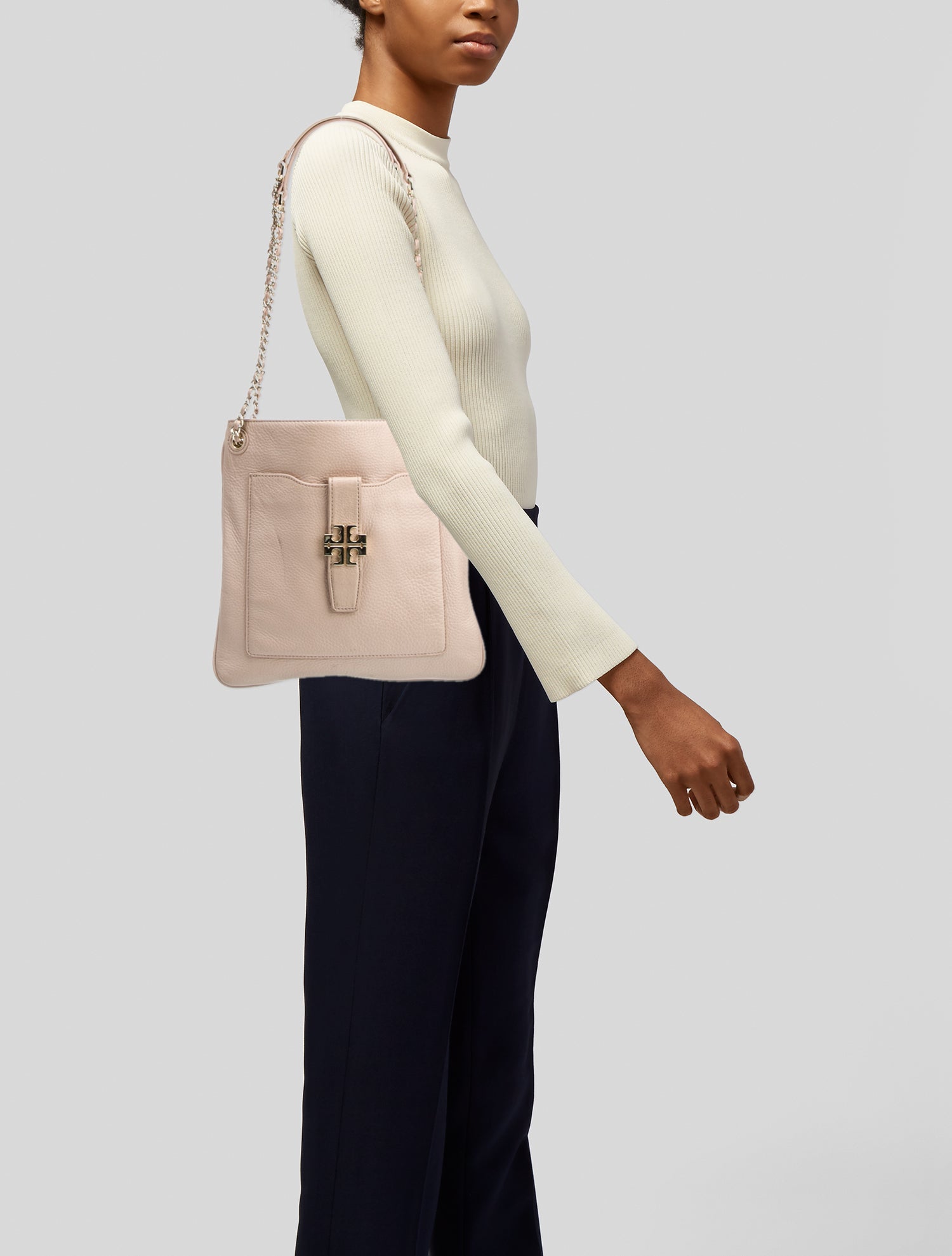 Tory Burch Leather Bucket Bag