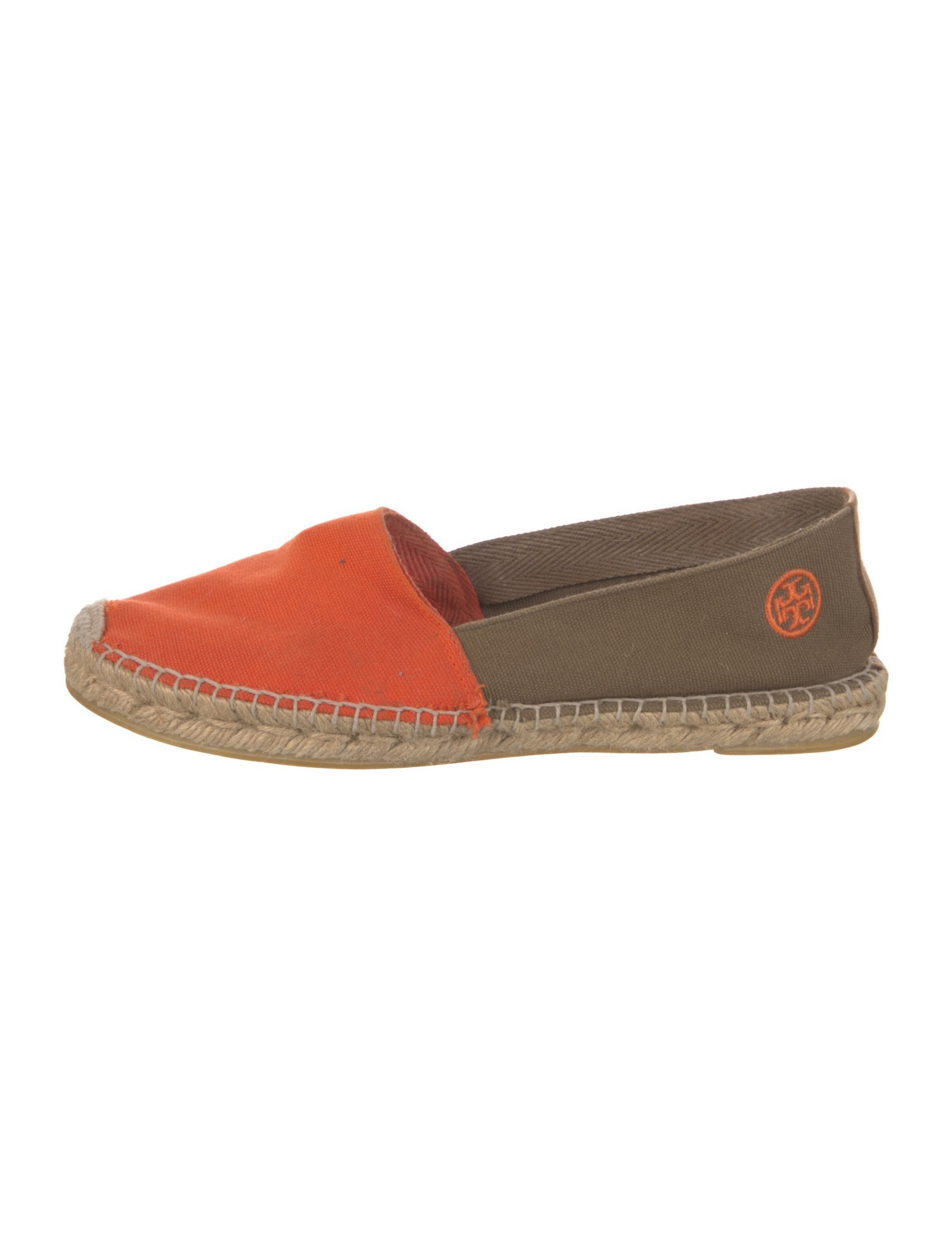 Tory Burch Canvas Embroidered Accent Espadrilles
