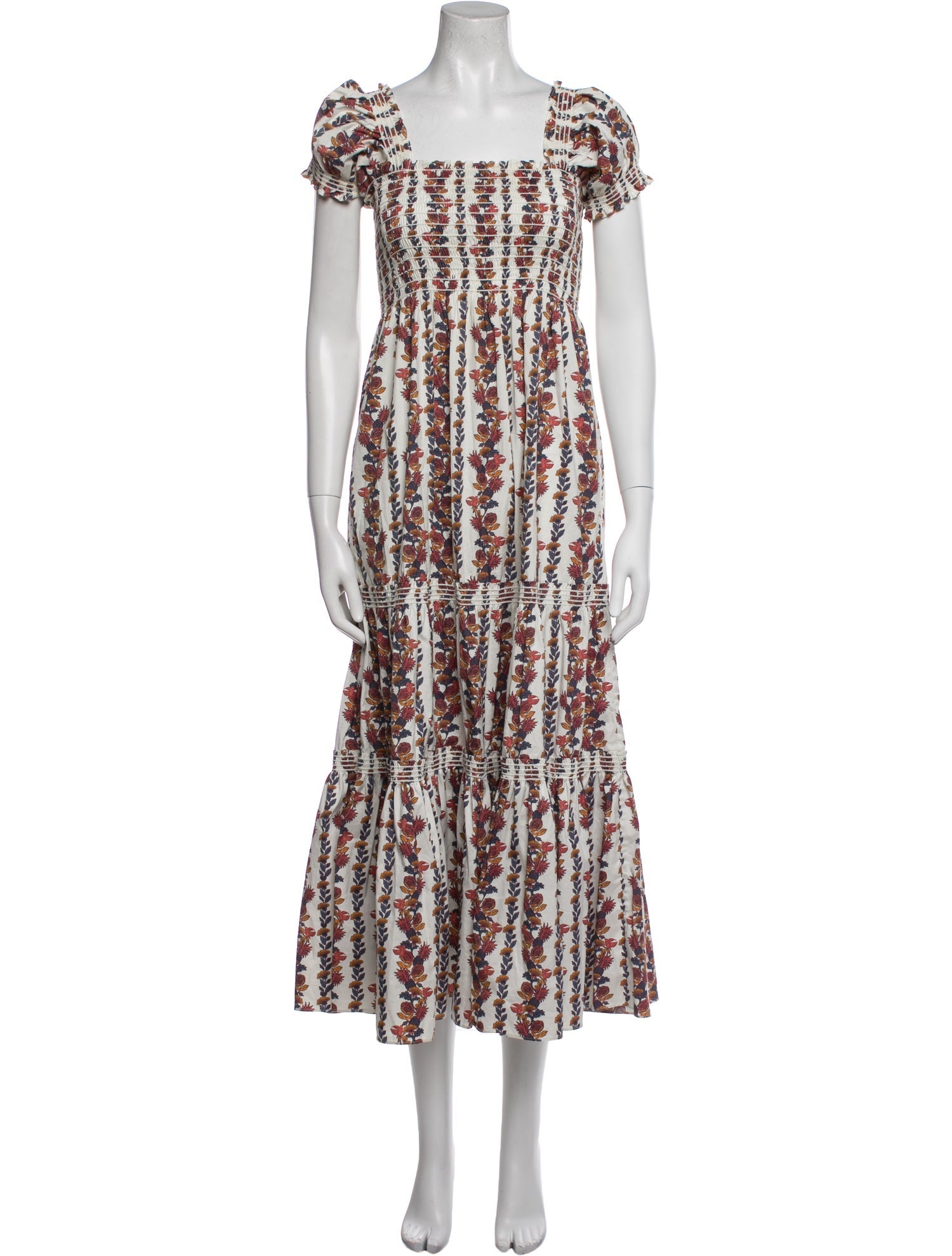 Tory Burch Floral Print Long Dress