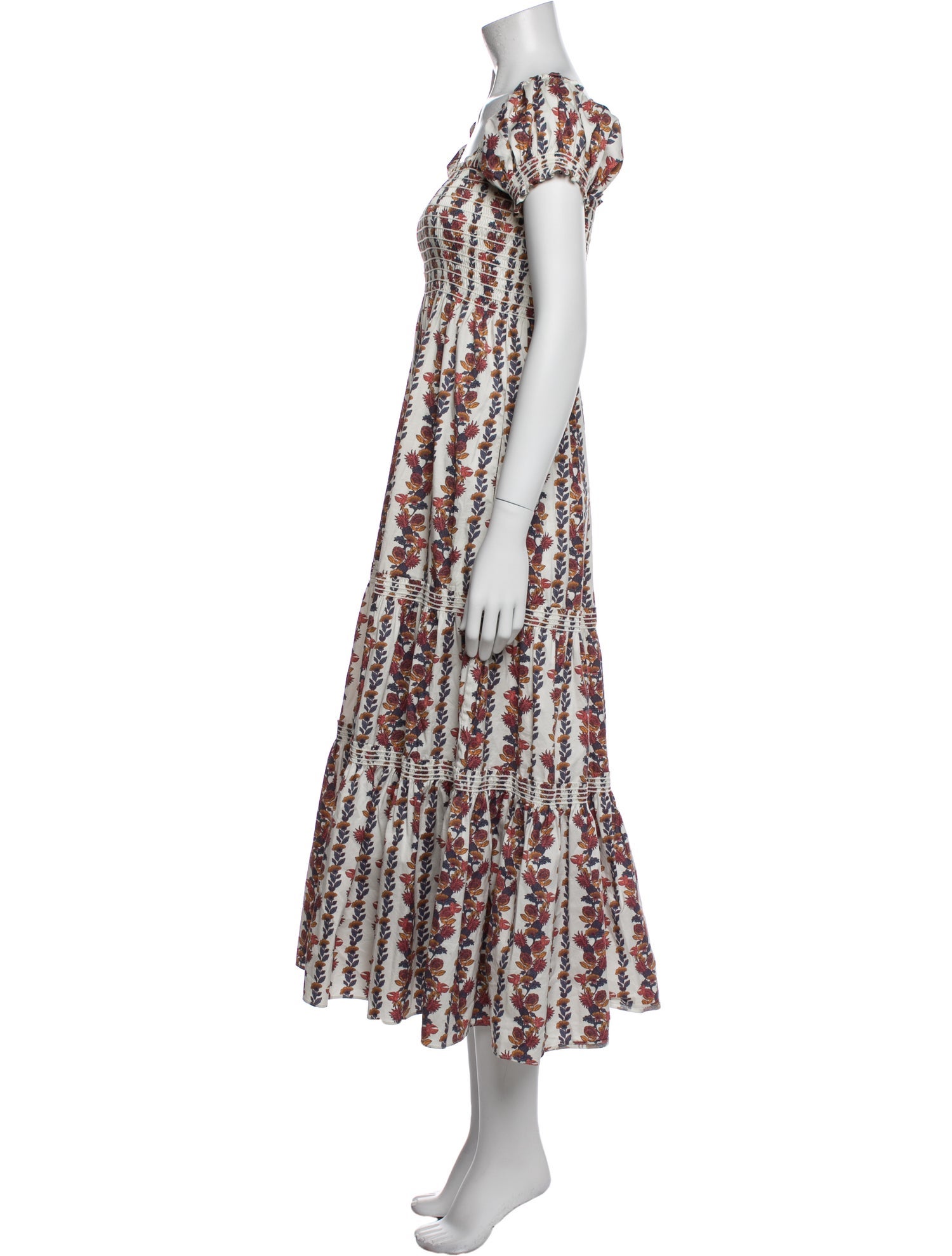 Tory Burch Floral Print Long Dress