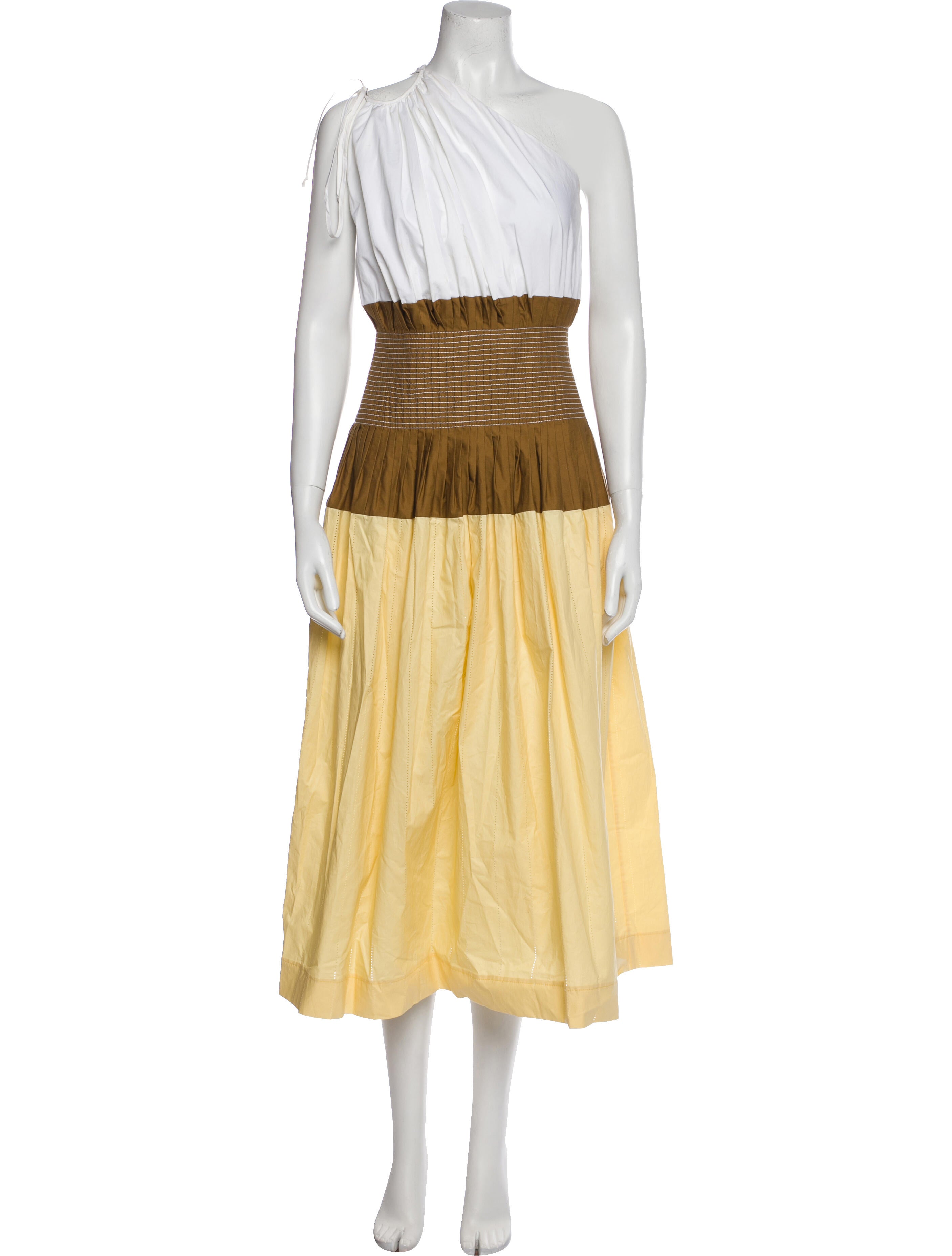 Tory Burch One-Shoulder Long Dress