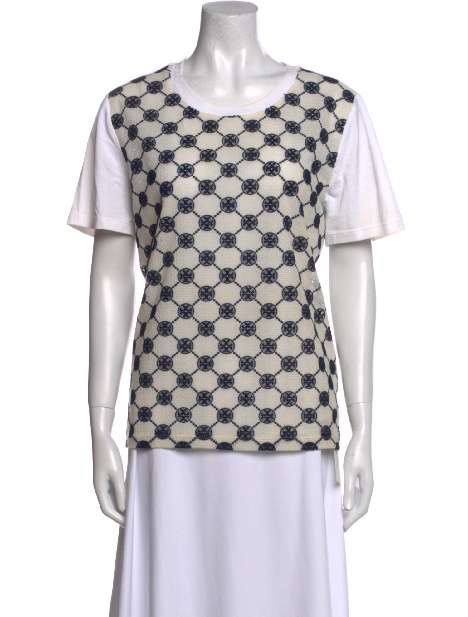 Tory Burch Printed Crew Neck T-Shirt