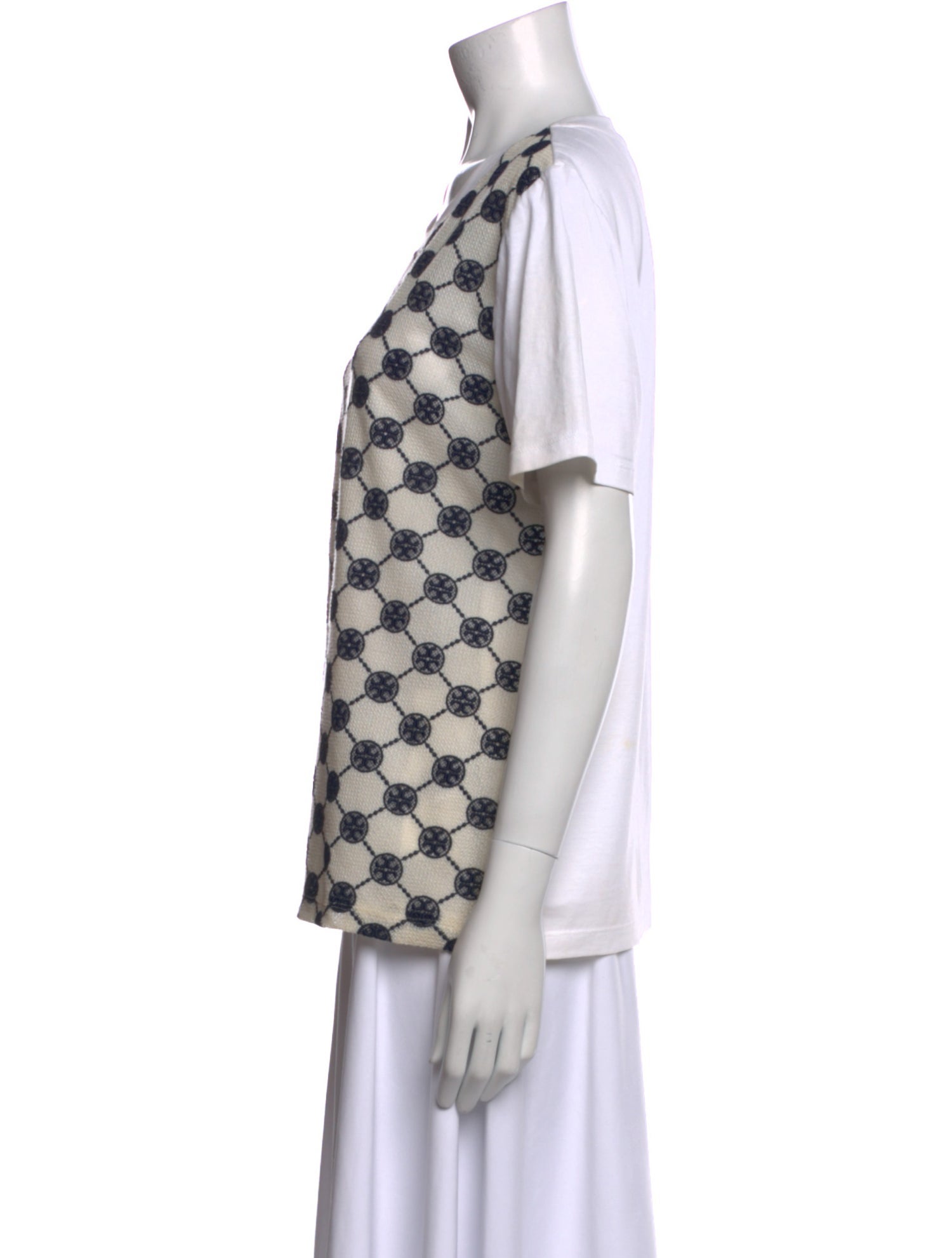 Tory Burch Printed Crew Neck T-Shirt