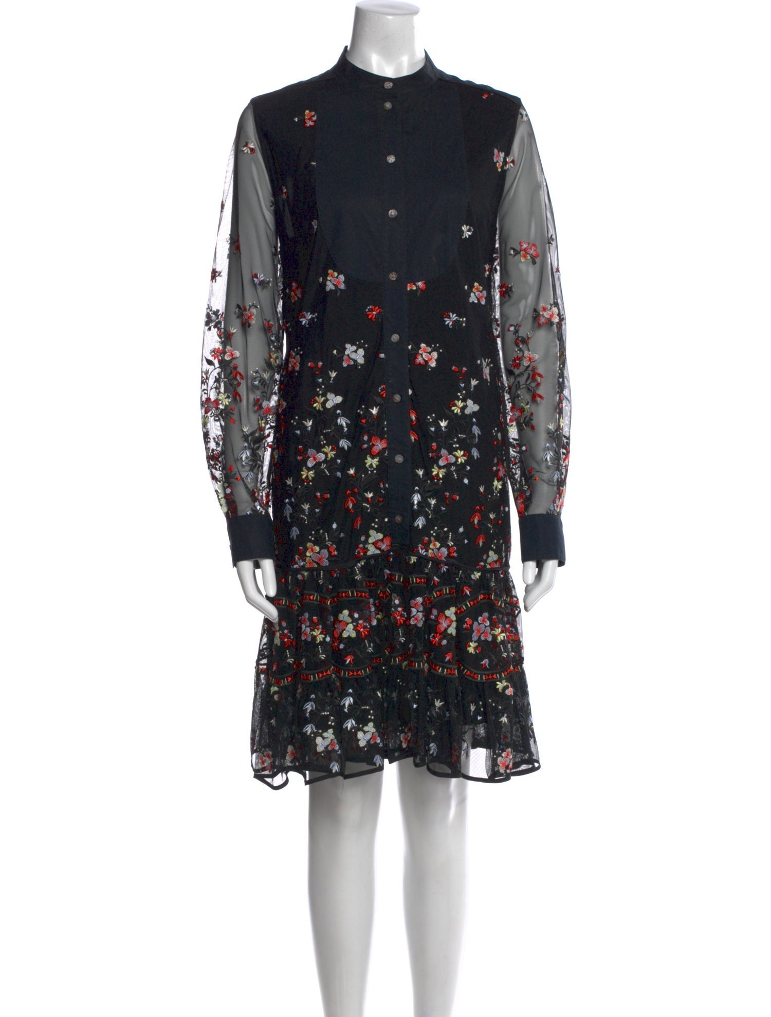 Tory Burch Floral Print Knee-Length Dress