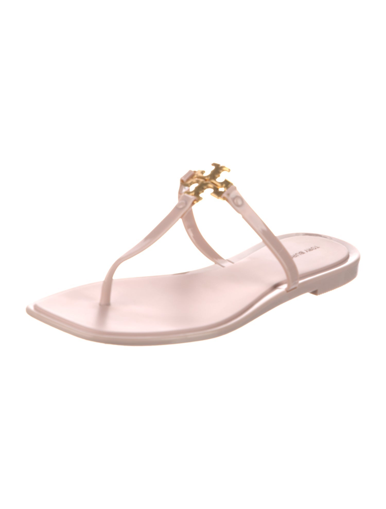 Tory Burch Rubber T-Strap Sandals