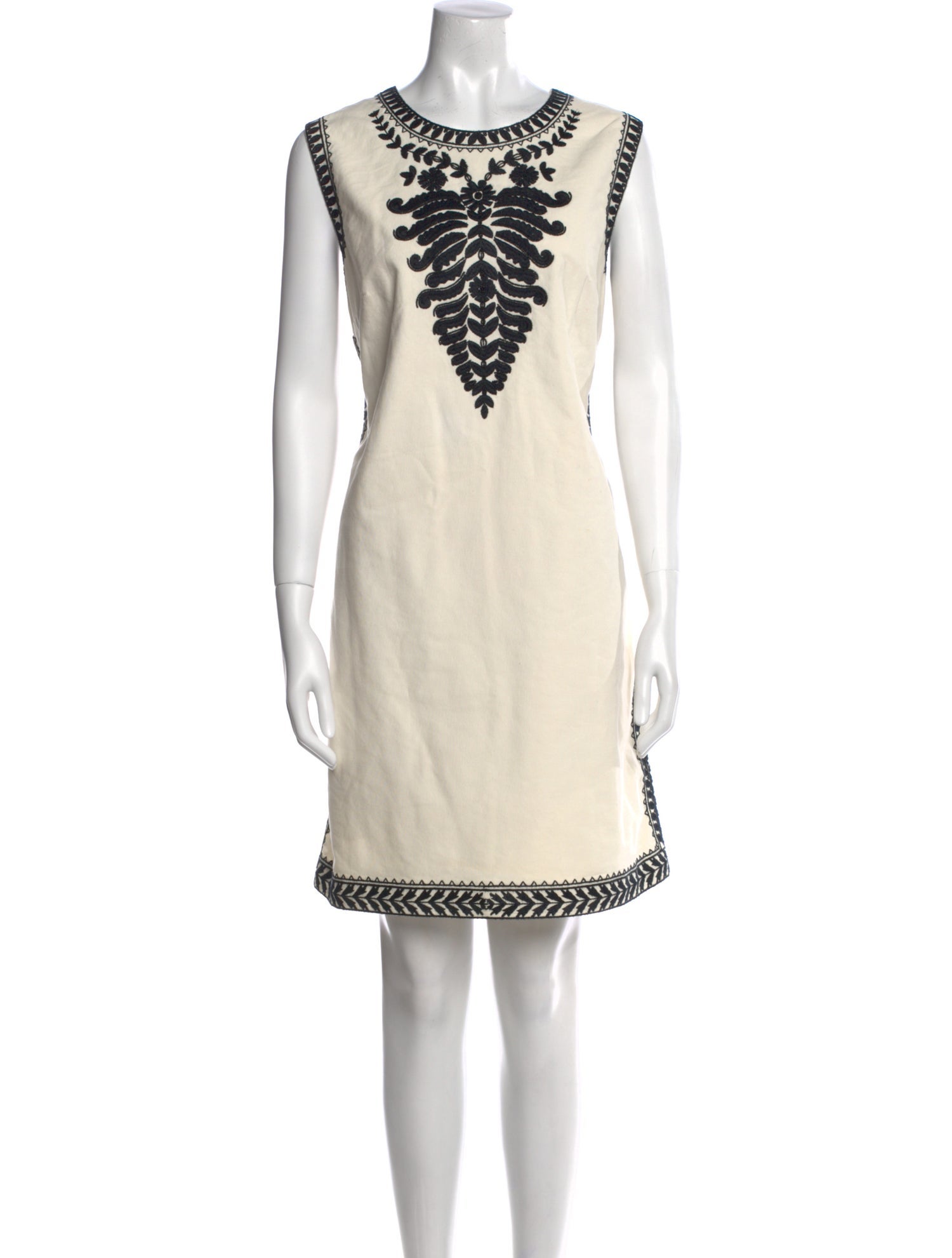 Tory Burch Colorblock Pattern Mini Dress