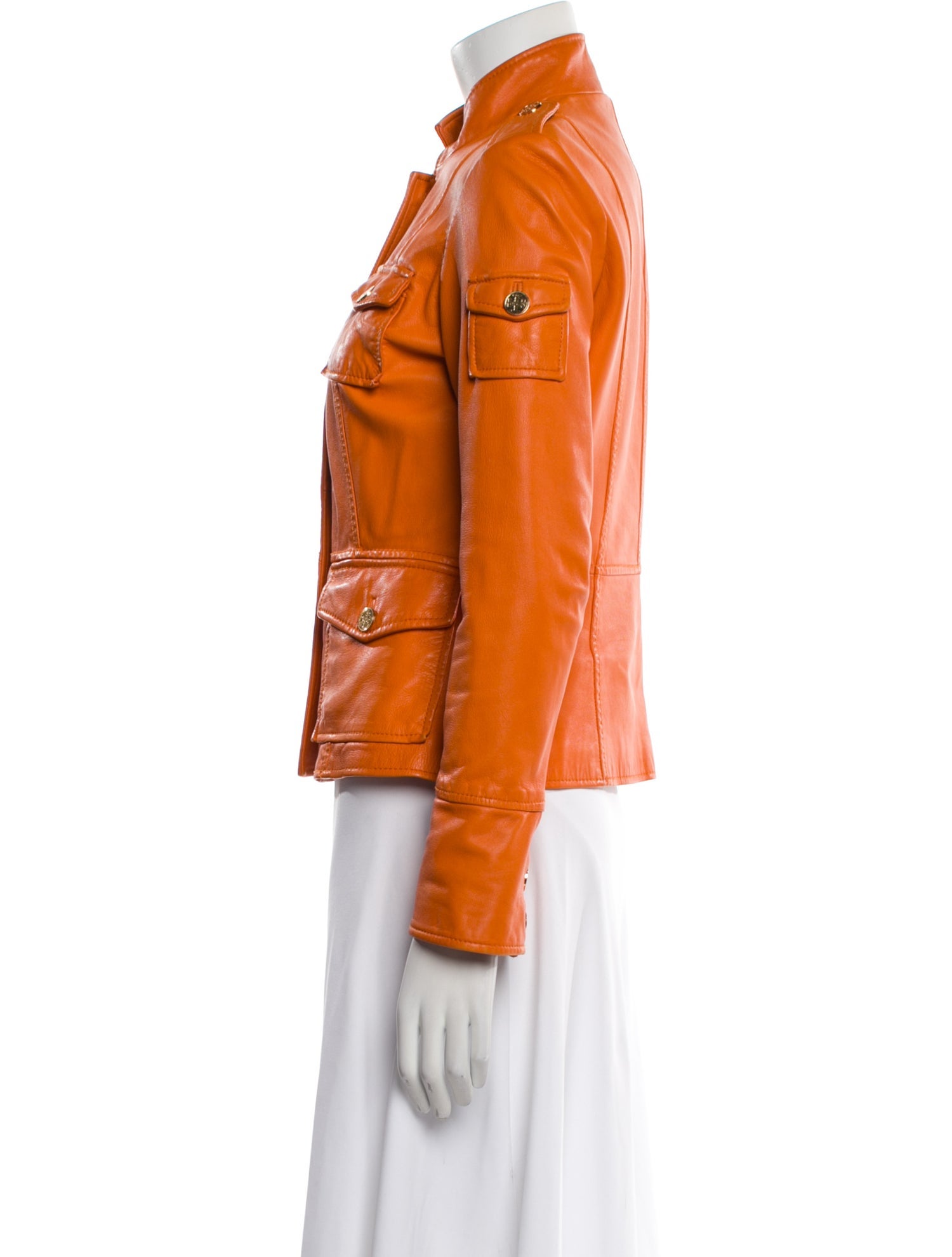 Tory Burch Leather Utility Jacket