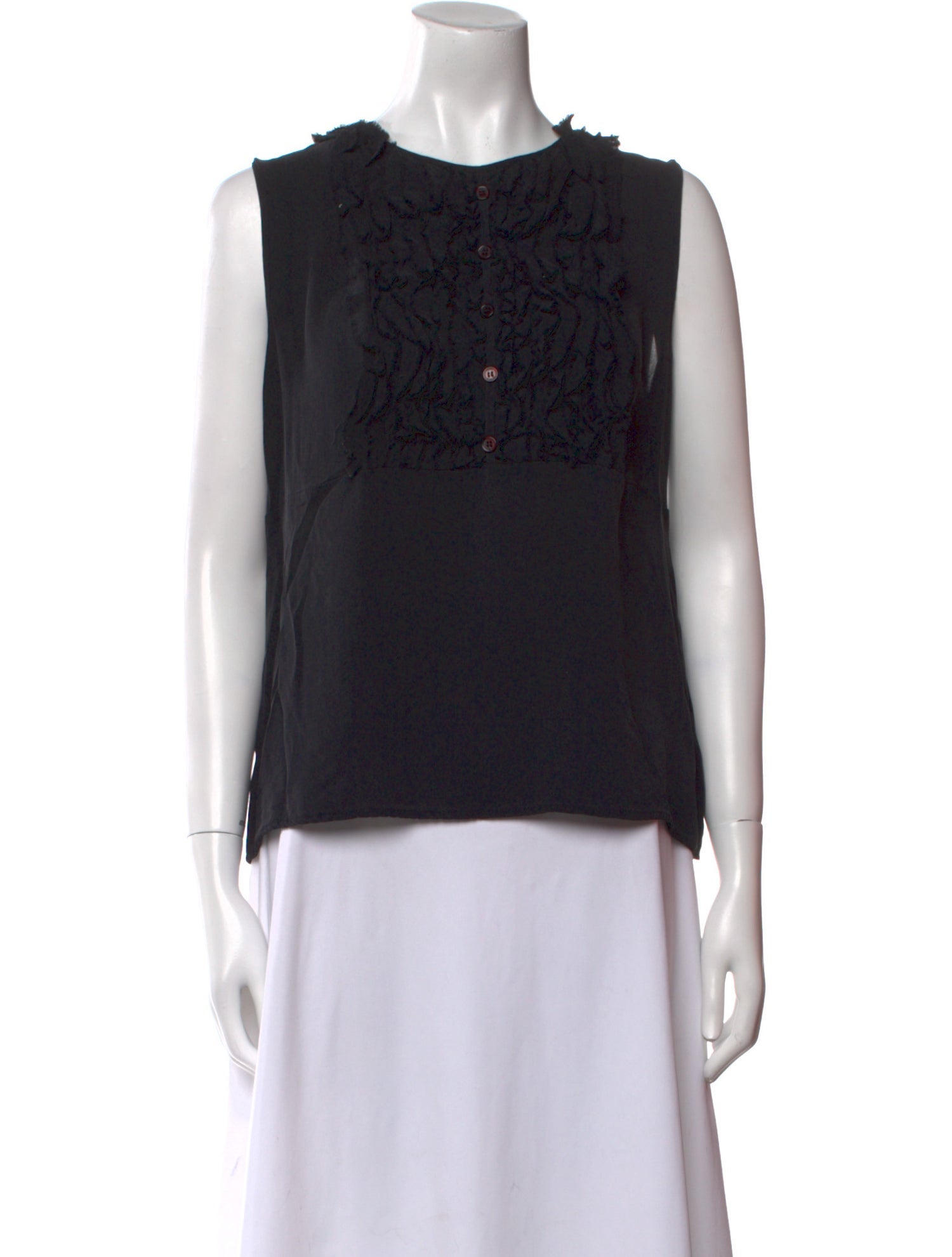 Tory Burch Silk Crew Neck Top