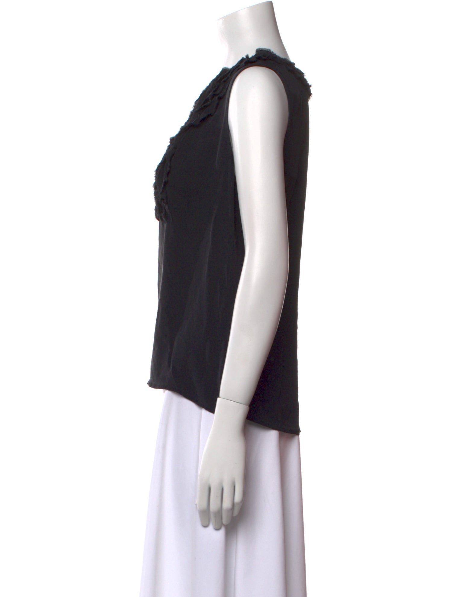 Tory Burch Silk Crew Neck Top