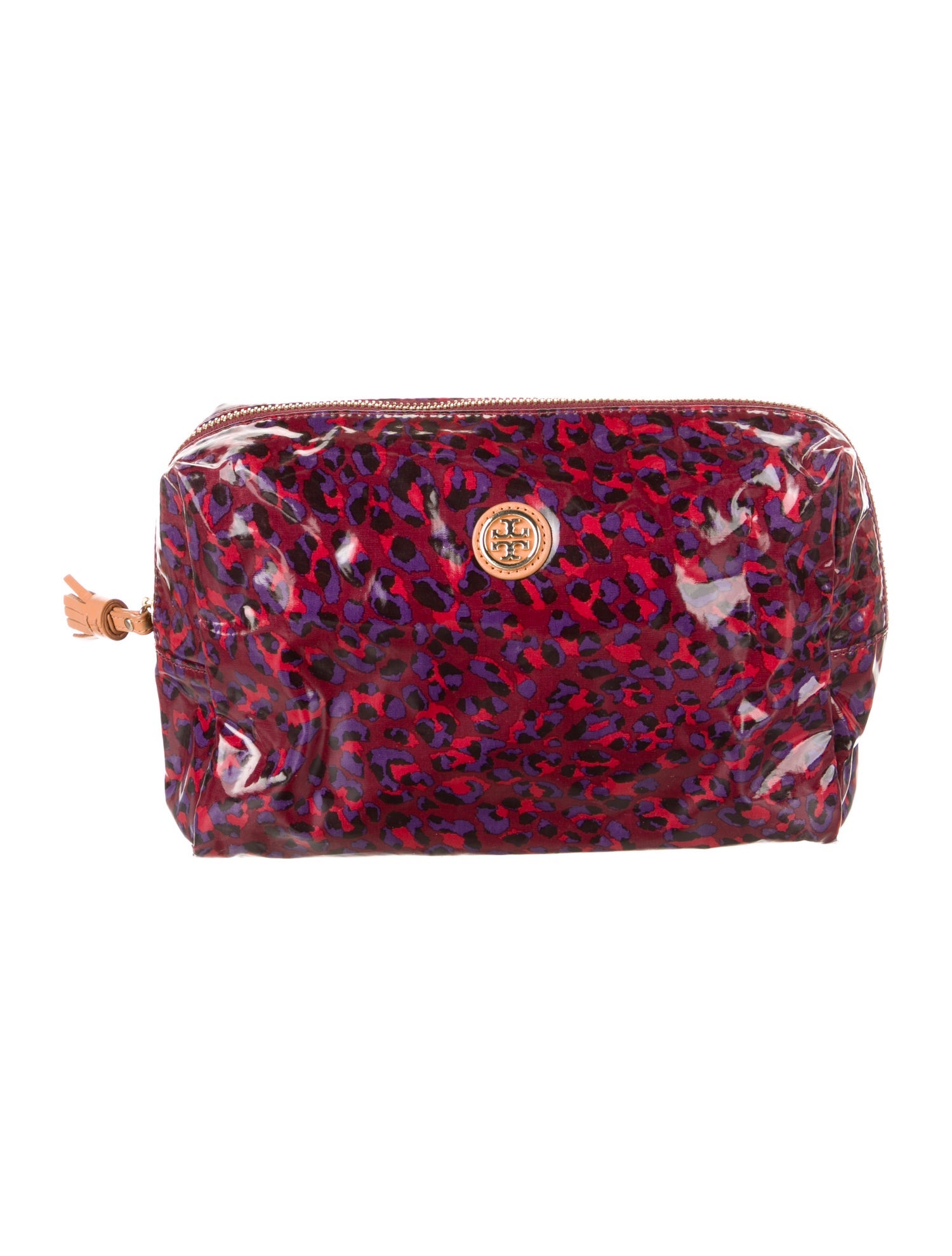 Tory Burch Pattern Print Plastic Cosmetic Bag