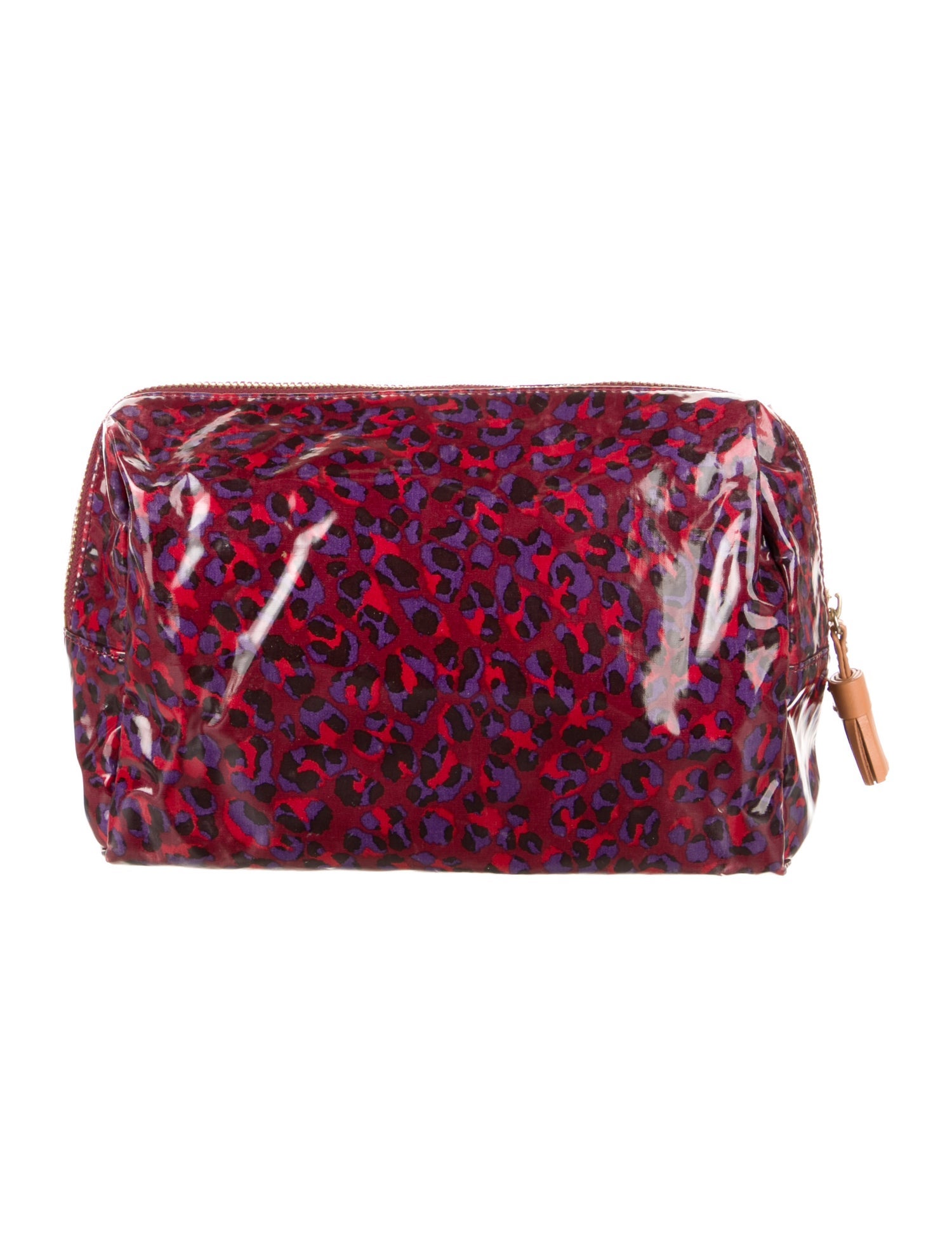 Tory Burch Pattern Print Plastic Cosmetic Bag
