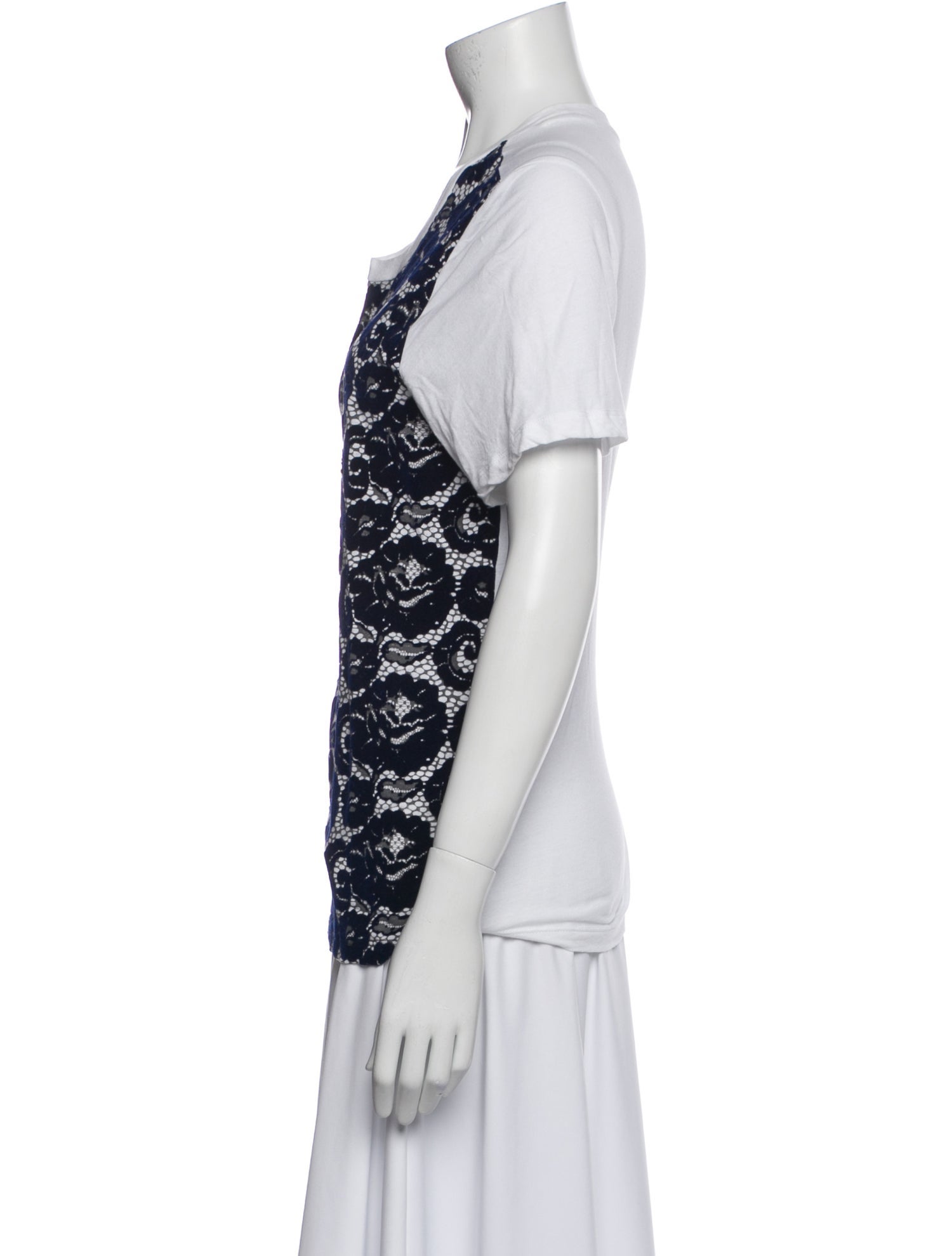 Tory Burch Printed Scoop Neck T-Shirt