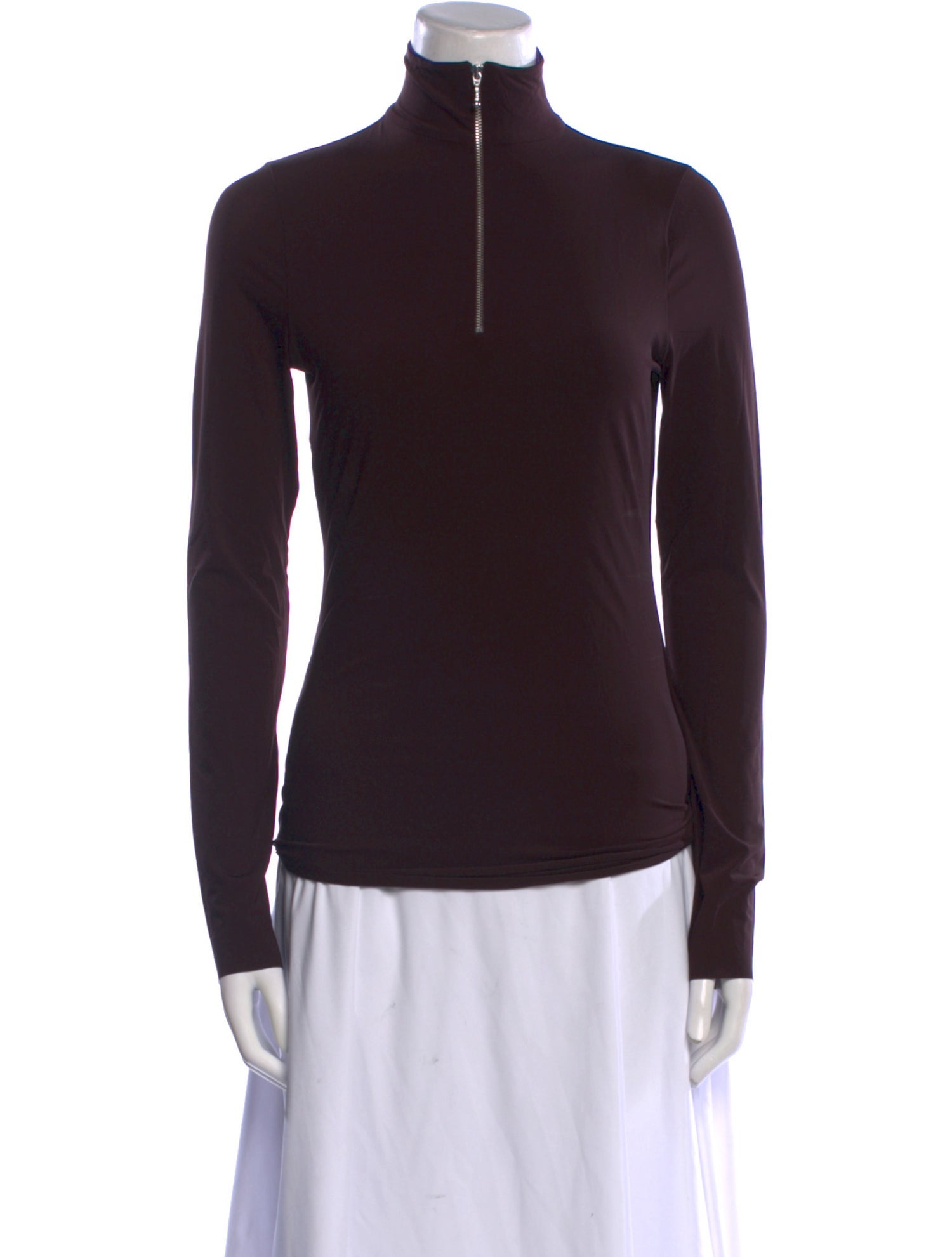 Tory Burch Mock Neck Long Sleeve Sweatshirt