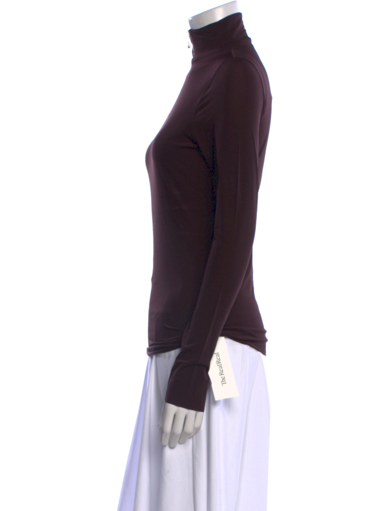 Tory Burch Mock Neck Long Sleeve Sweatshirt