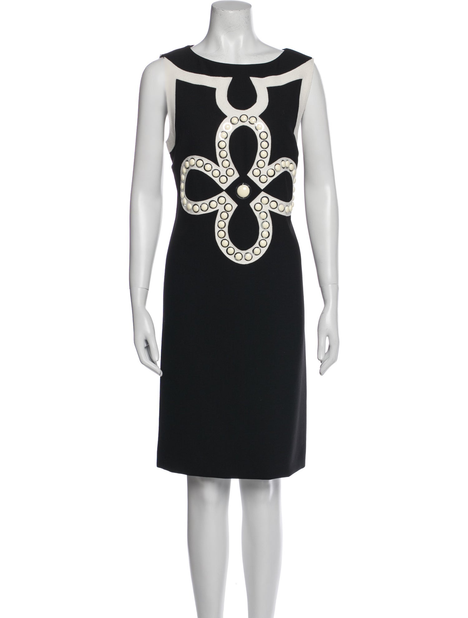 Tory Burch Colorblock Pattern Knee-Length Dress