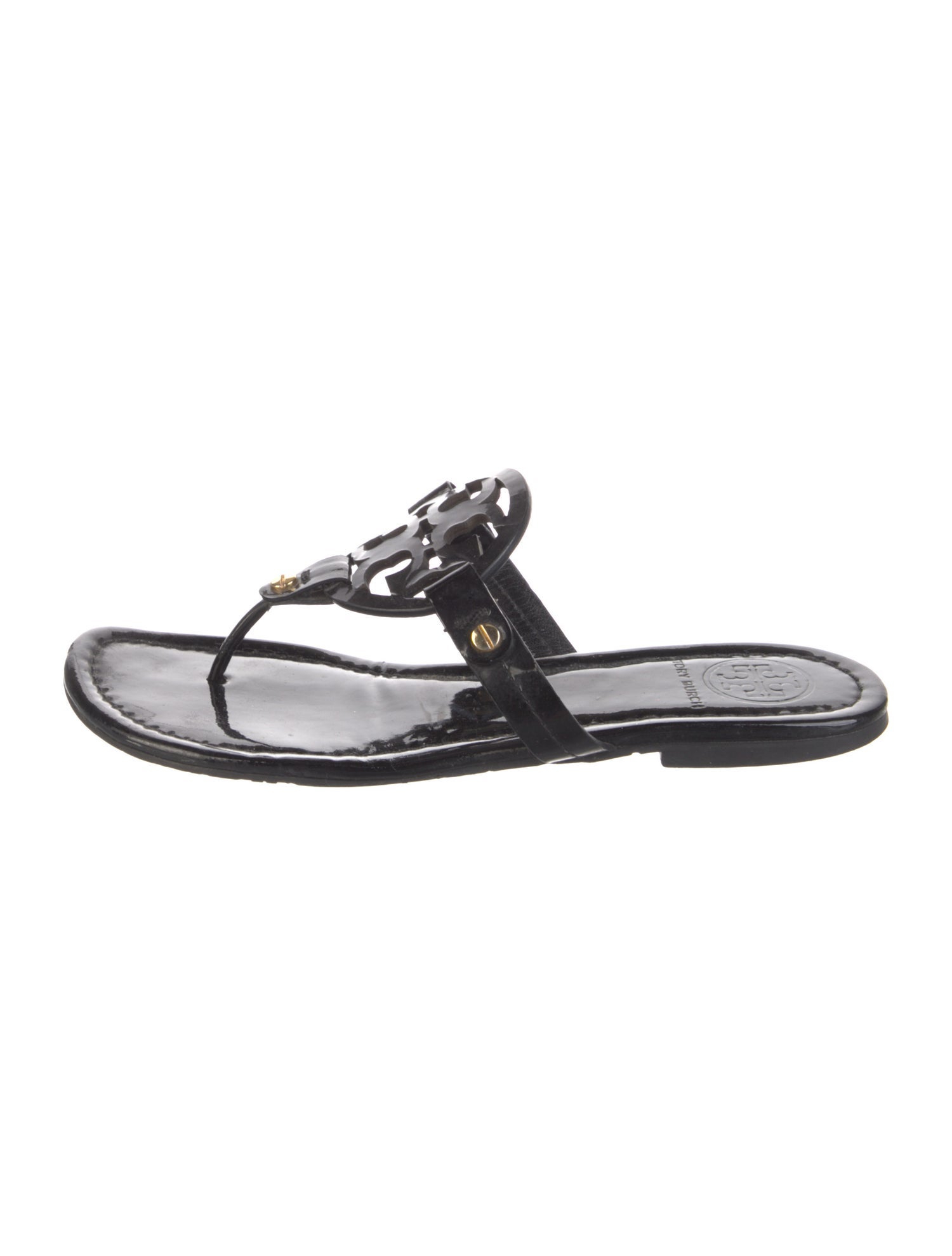Tory Burch Patent Leather Slides
