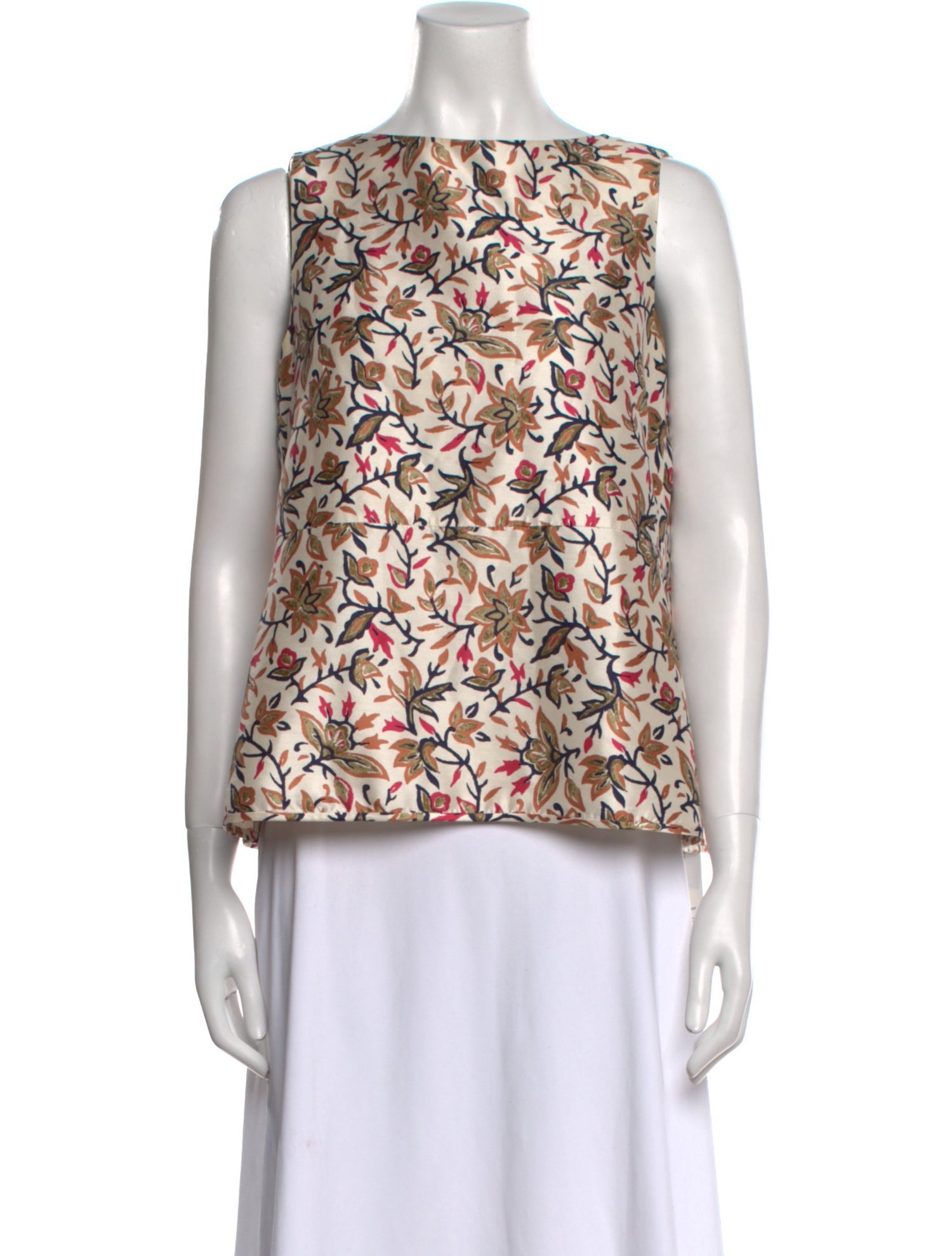 Tory Burch Silk Floral Print Blouse