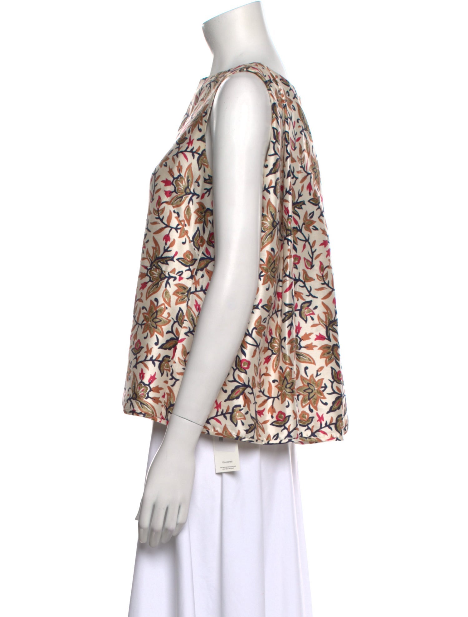 Tory Burch Silk Floral Print Blouse