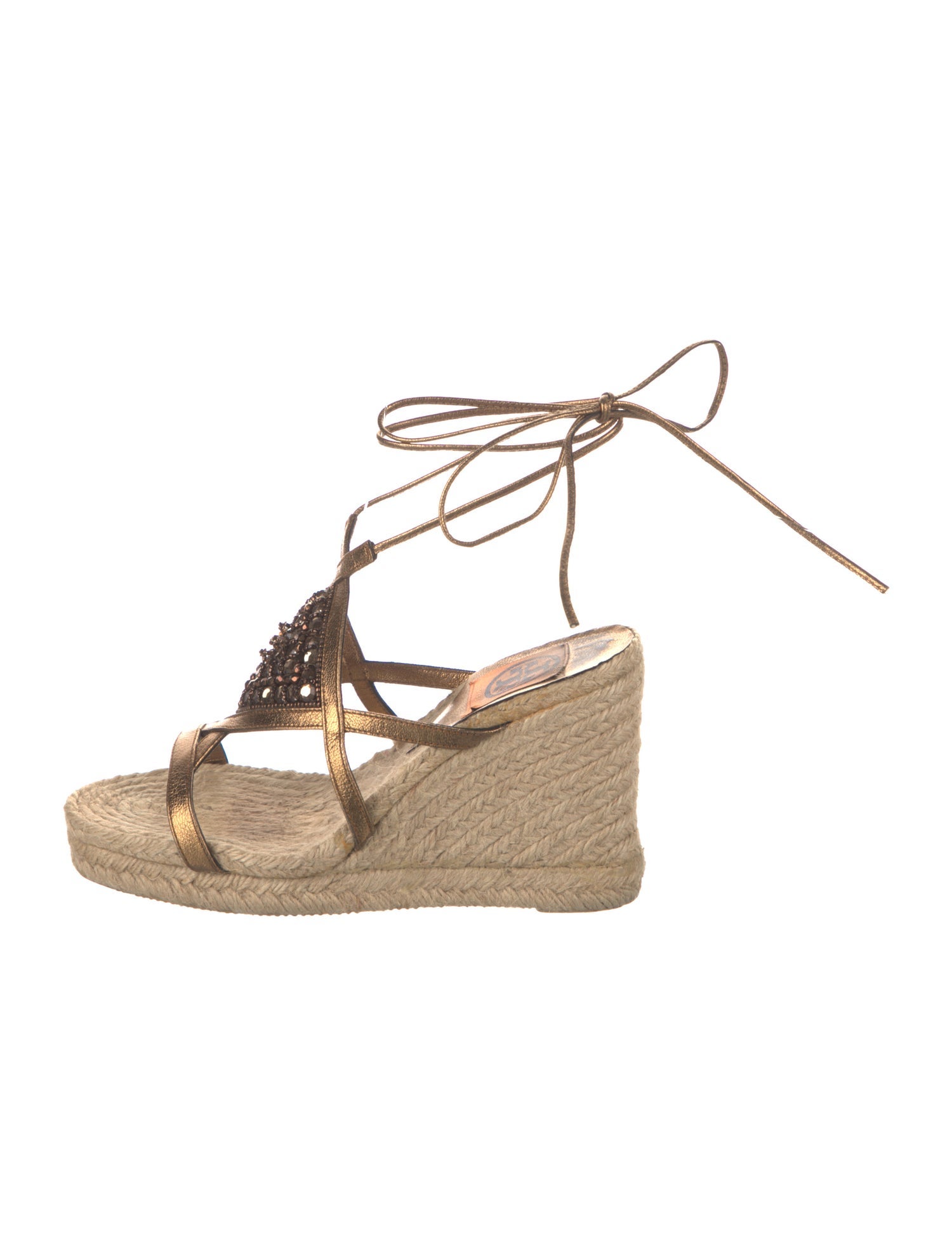 Tory Burch Jute Colorblock Pattern Espadrilles