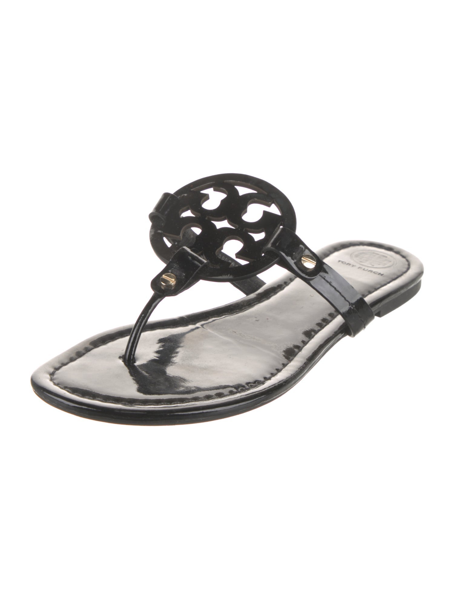 Tory Burch Patent Leather Slides