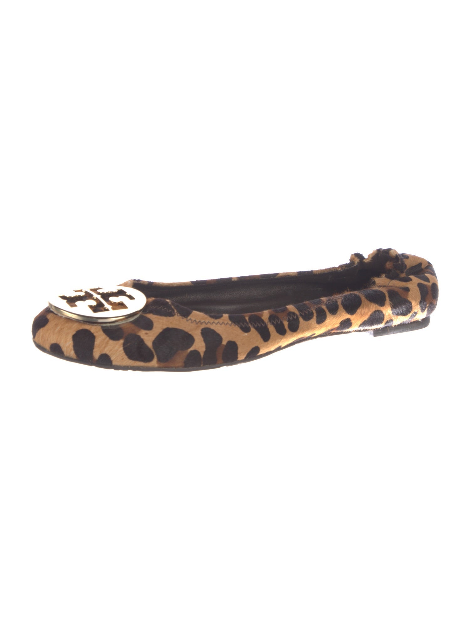 Tory Burch Ponyhair Animal Print Ballet Flats