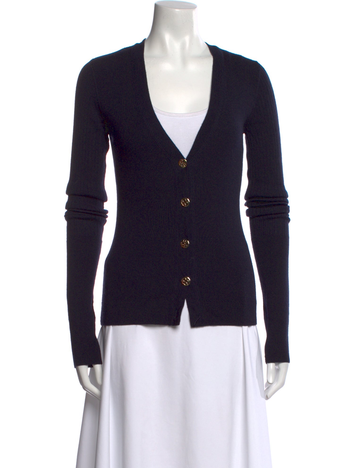 Tory Burch Merino Wool V-Neck Sweater