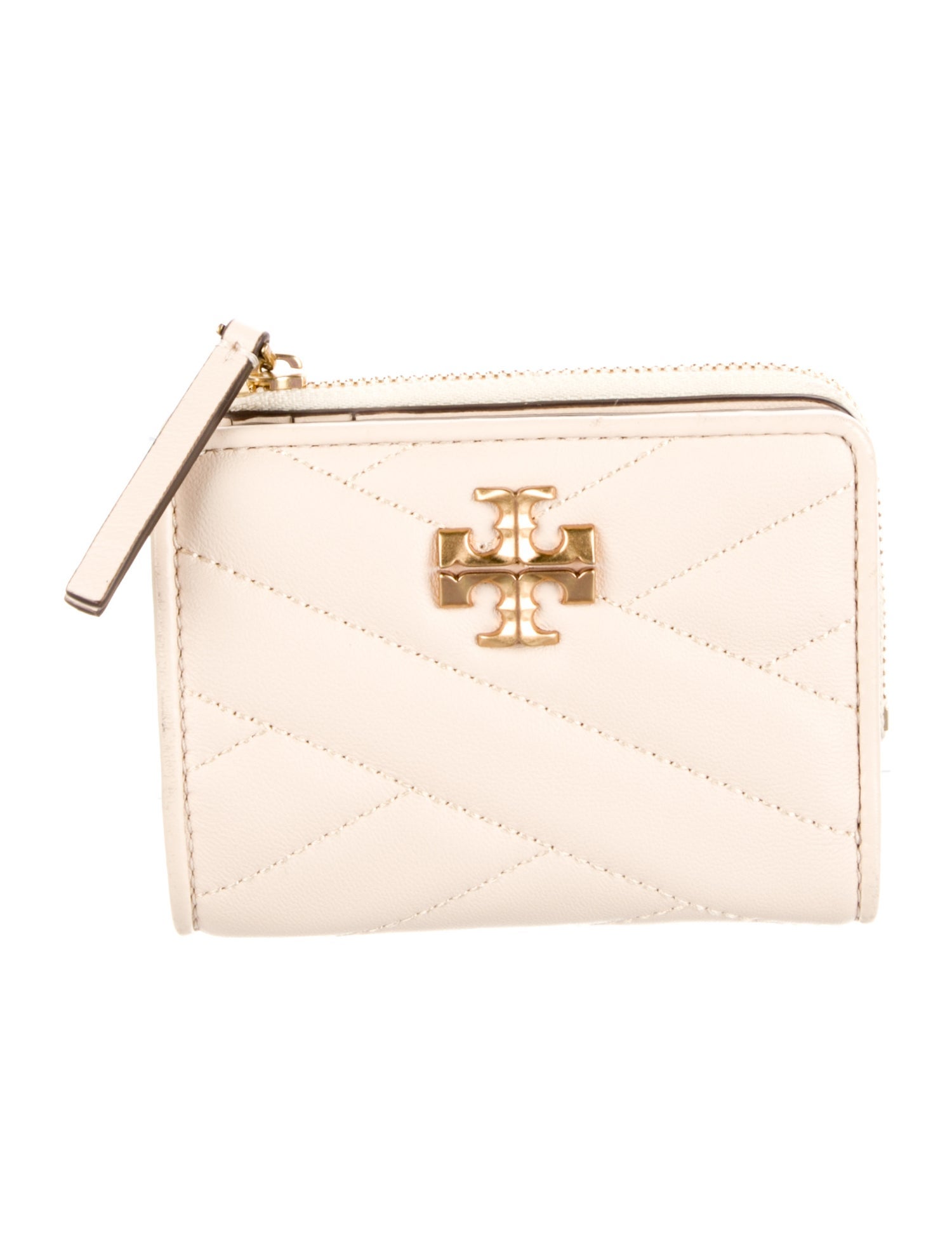 Tory Burch Quilted Pattern Leather Wallet