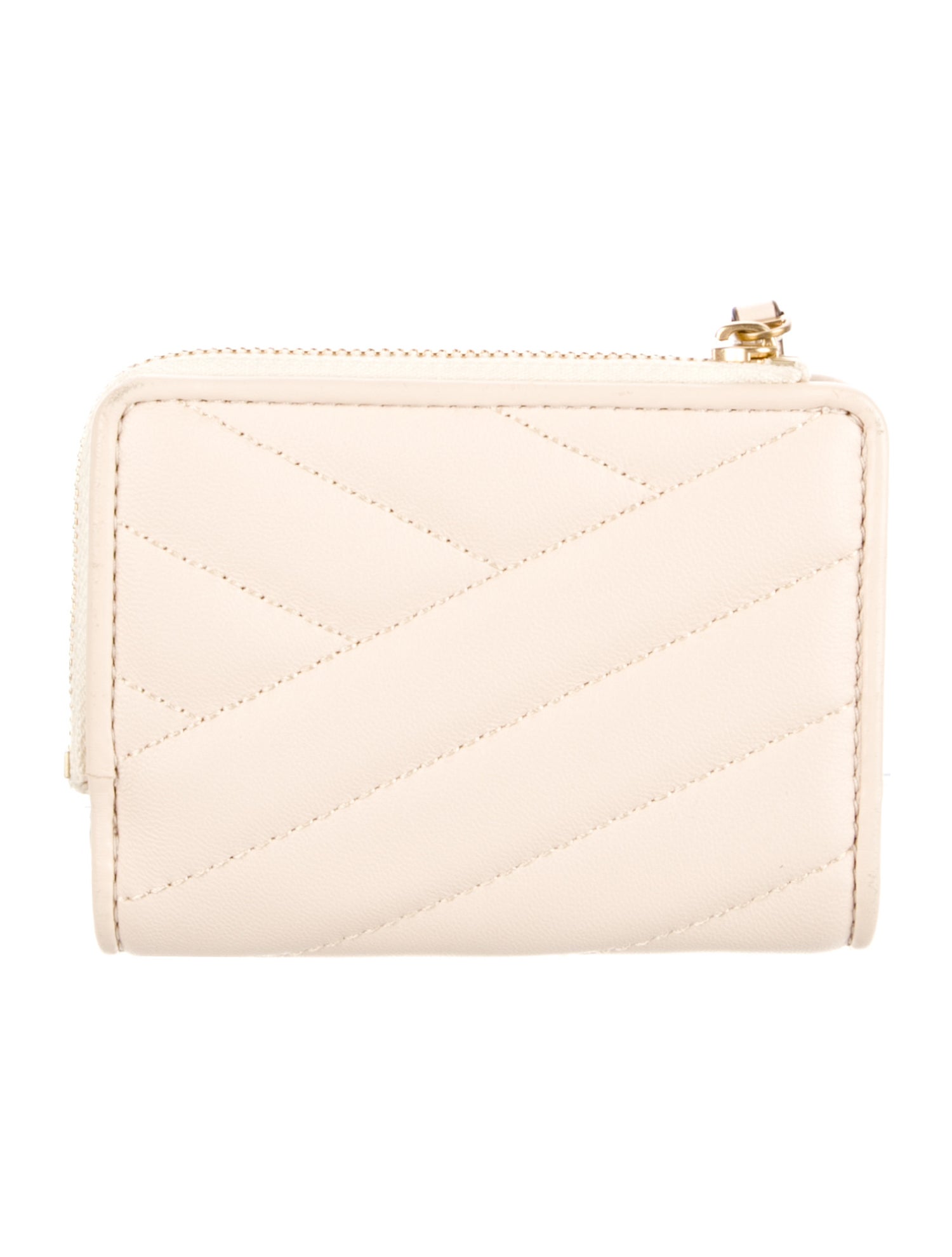 Tory Burch Quilted Pattern Leather Wallet