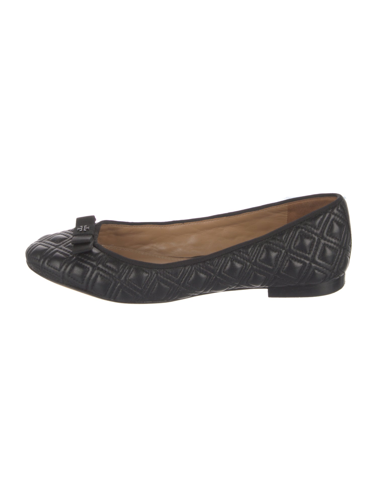 Tory Burch Leather Animal Print Ballet Flats