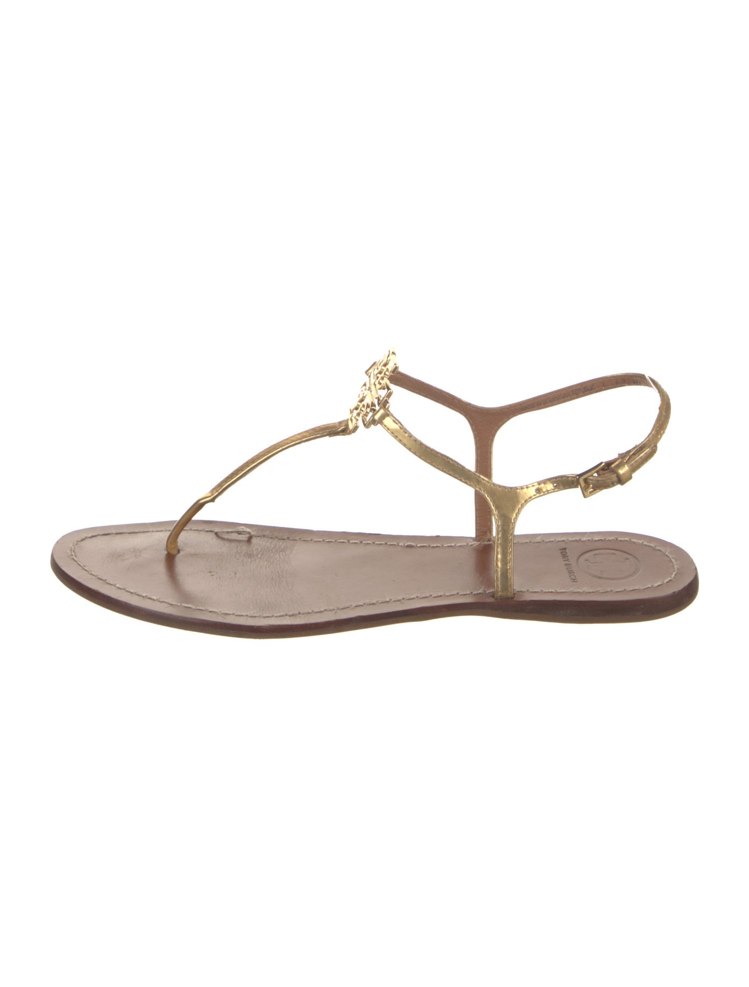 Tory Burch Leather T-Strap Sandals