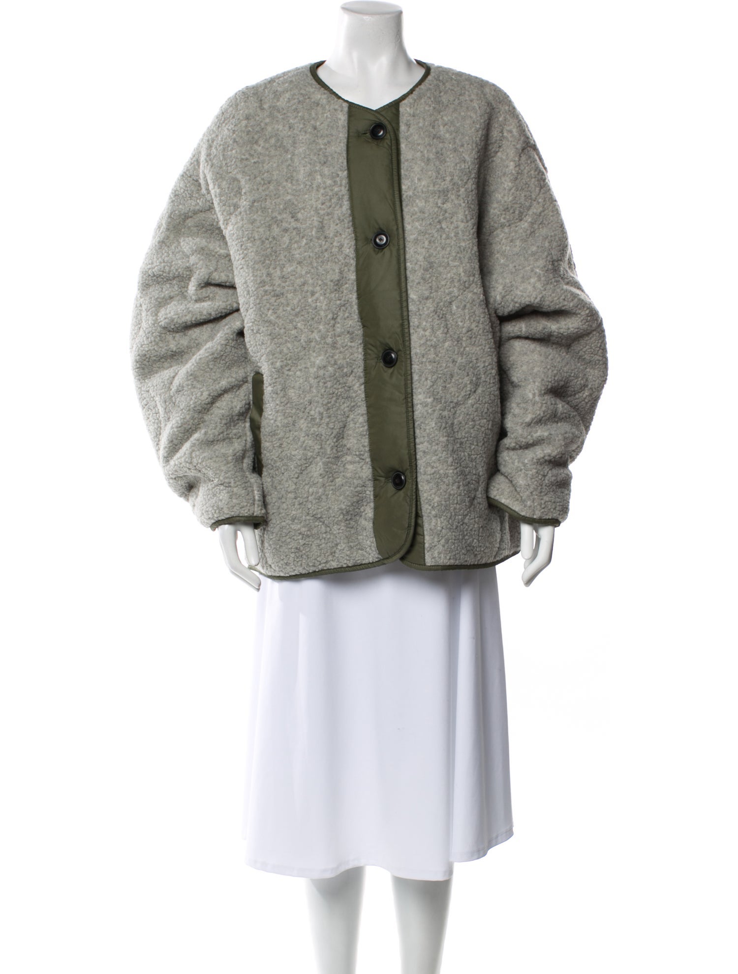 Tory Burch Colorblock Pattern Faux Fur Jacket w/ Tags