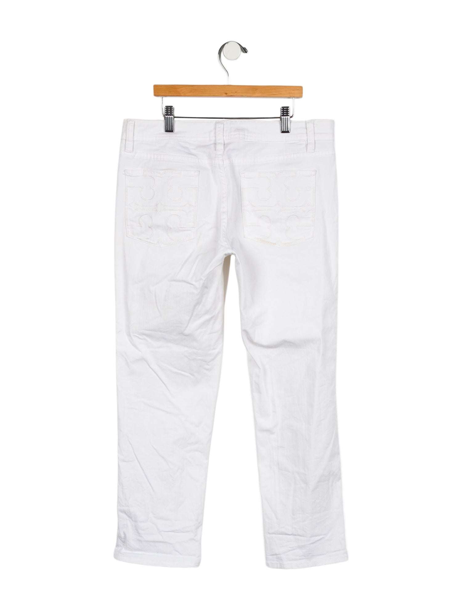 Tory Burch Low-Rise Skinny Leg Jeans