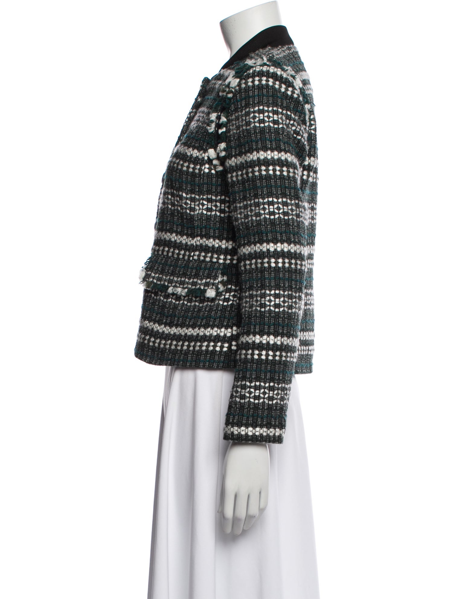 Tory Burch Striped Evening Jacket