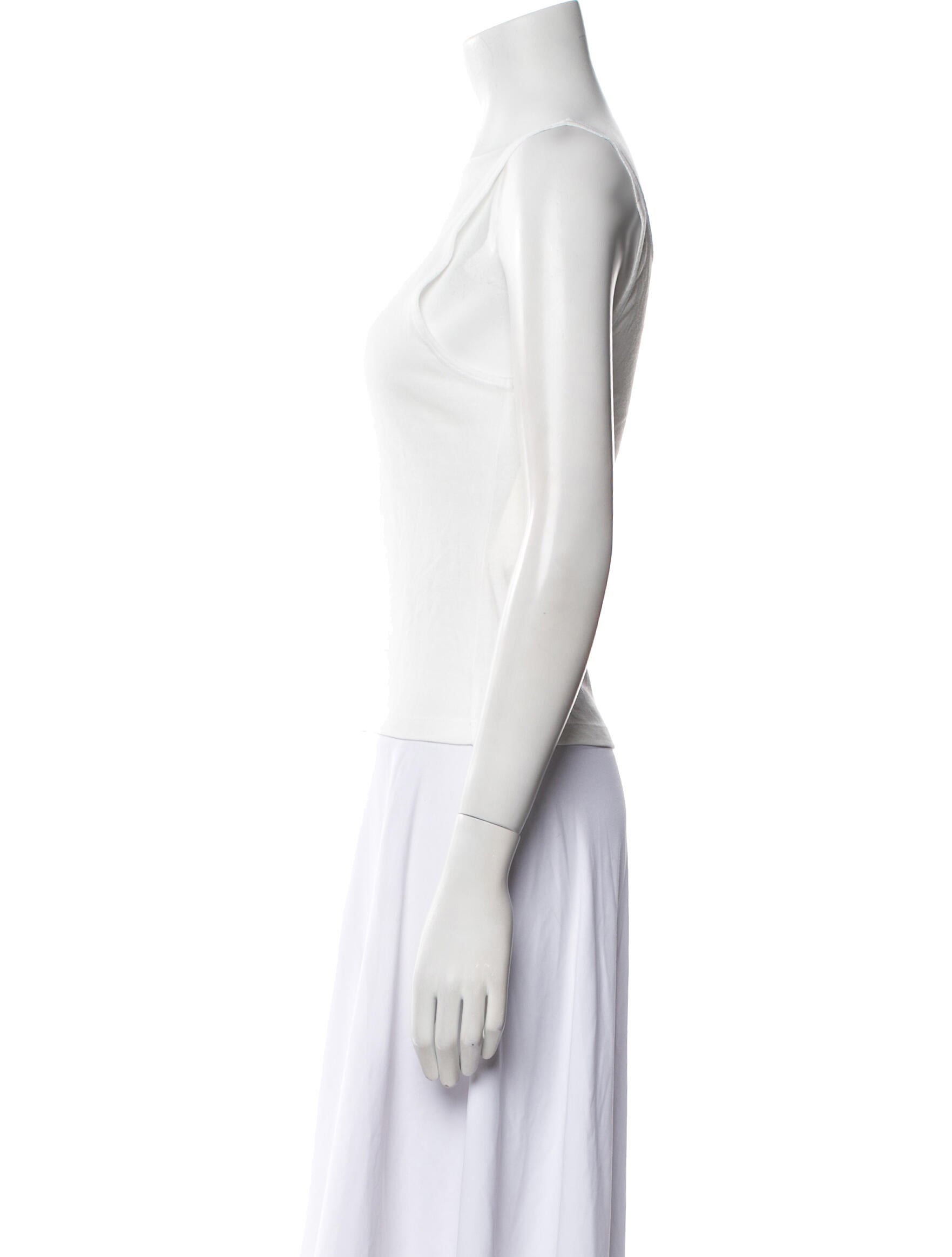 Tory Burch Scoop Neck Sleeveless Top