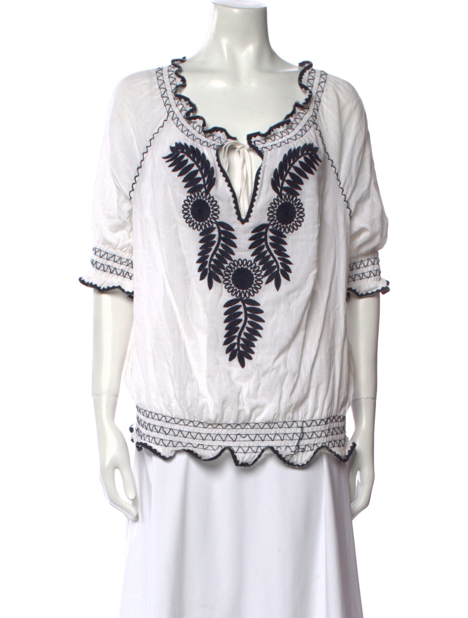 Tory Burch Printed V-Neck Tunic