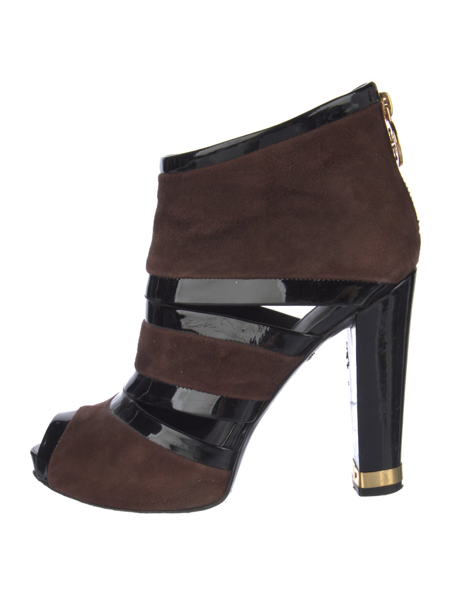 Tory Burch Suede Colorblock Pattern Pumps