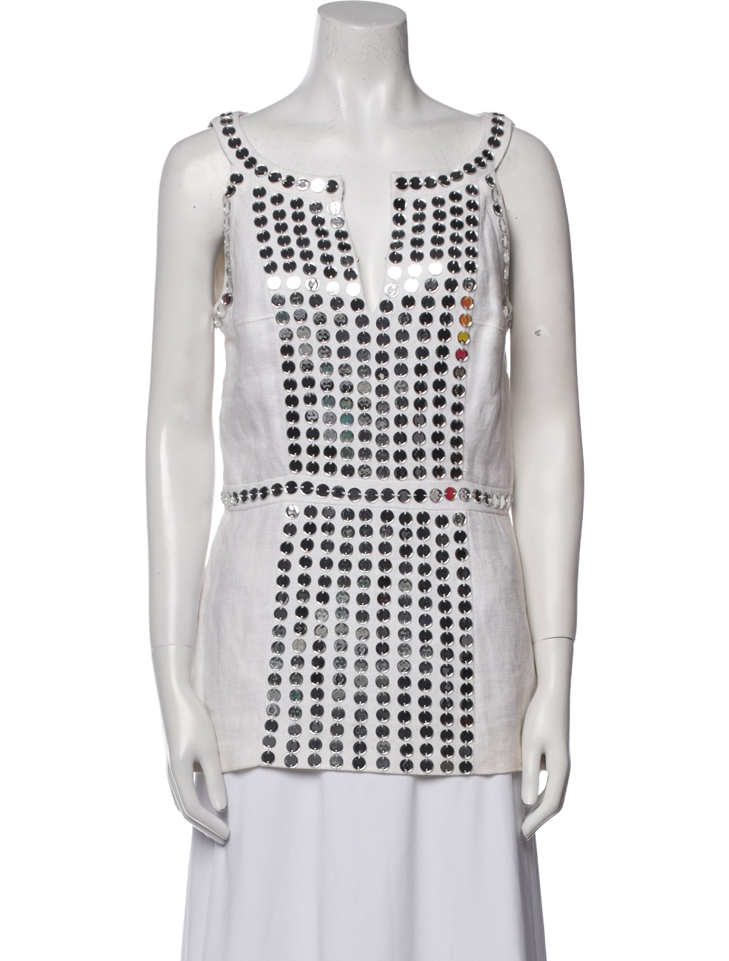 Tory Burch Linen Printed Tunic