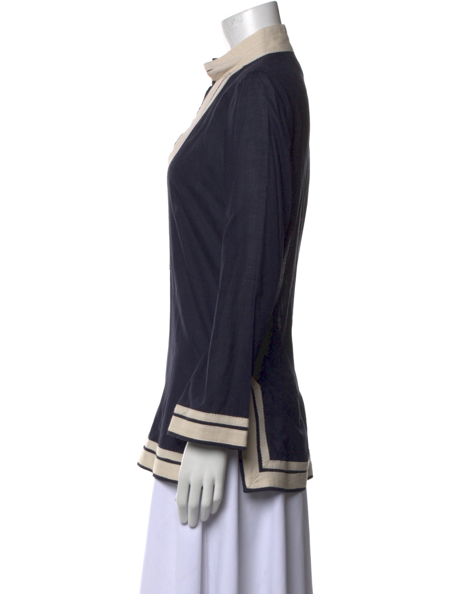 Tory Burch V-Neck Long Sleeve Tunic