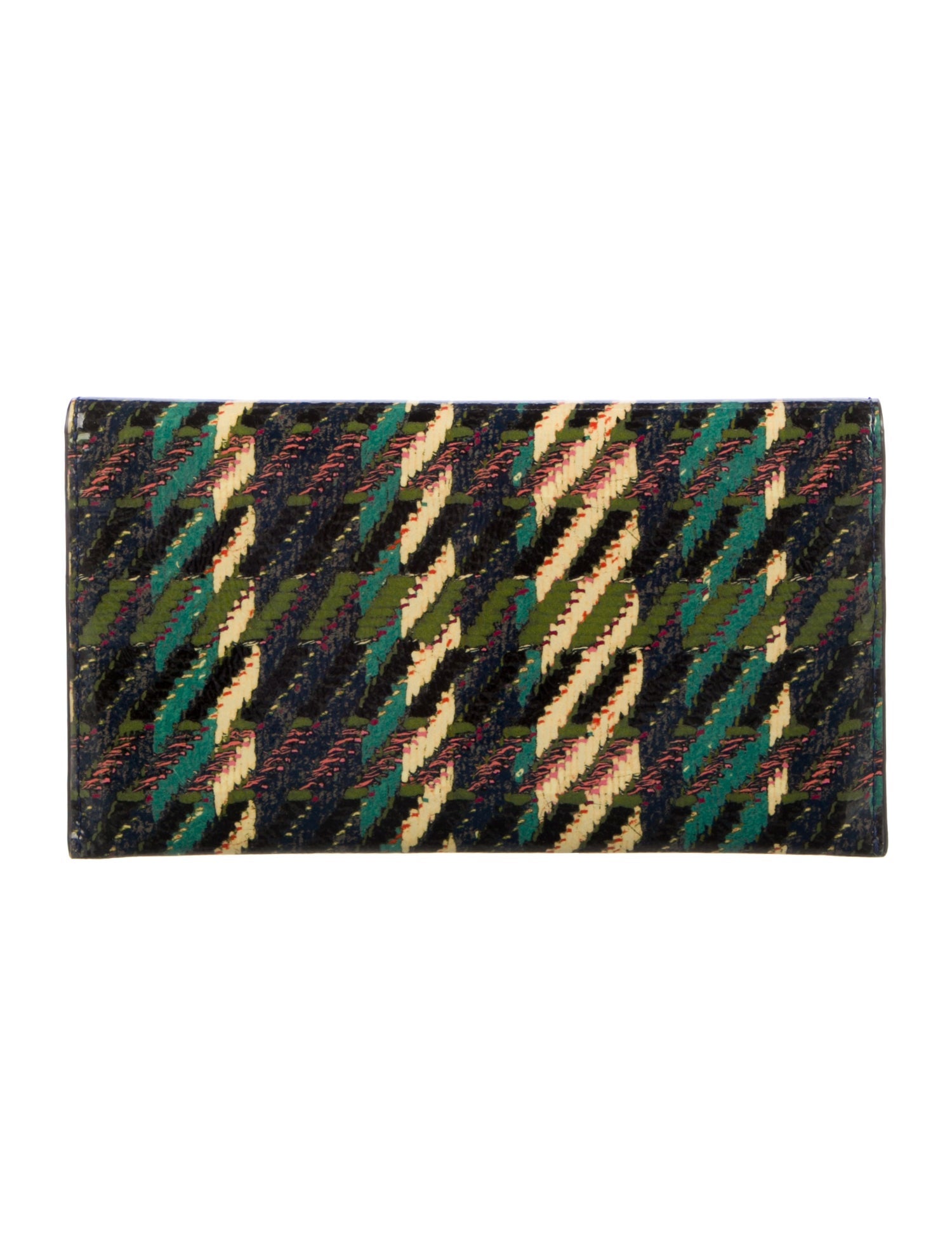 Tory Burch Patent Leather Floral Print Wallet