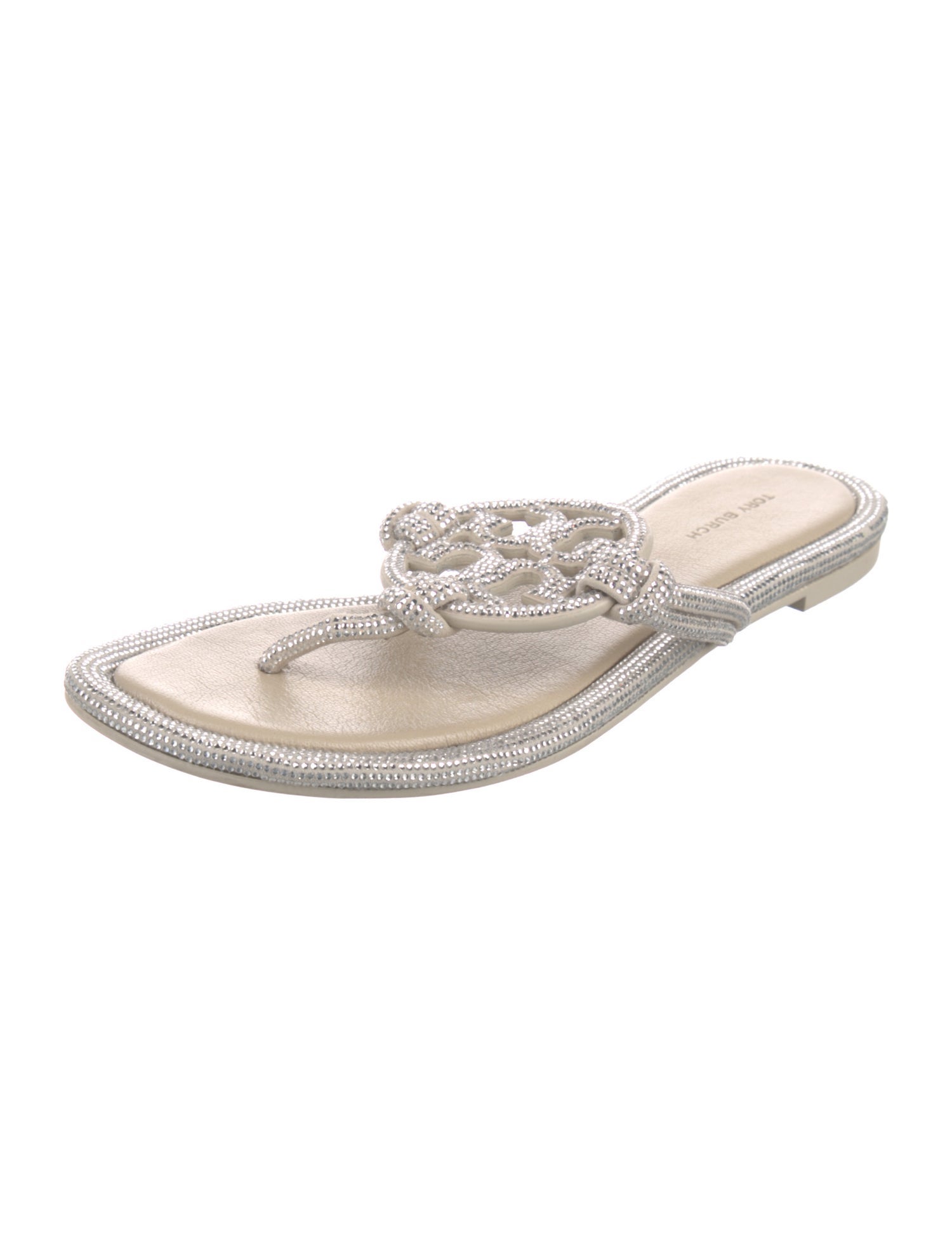 Tory Burch Crystal Crystal Embellishments Slides