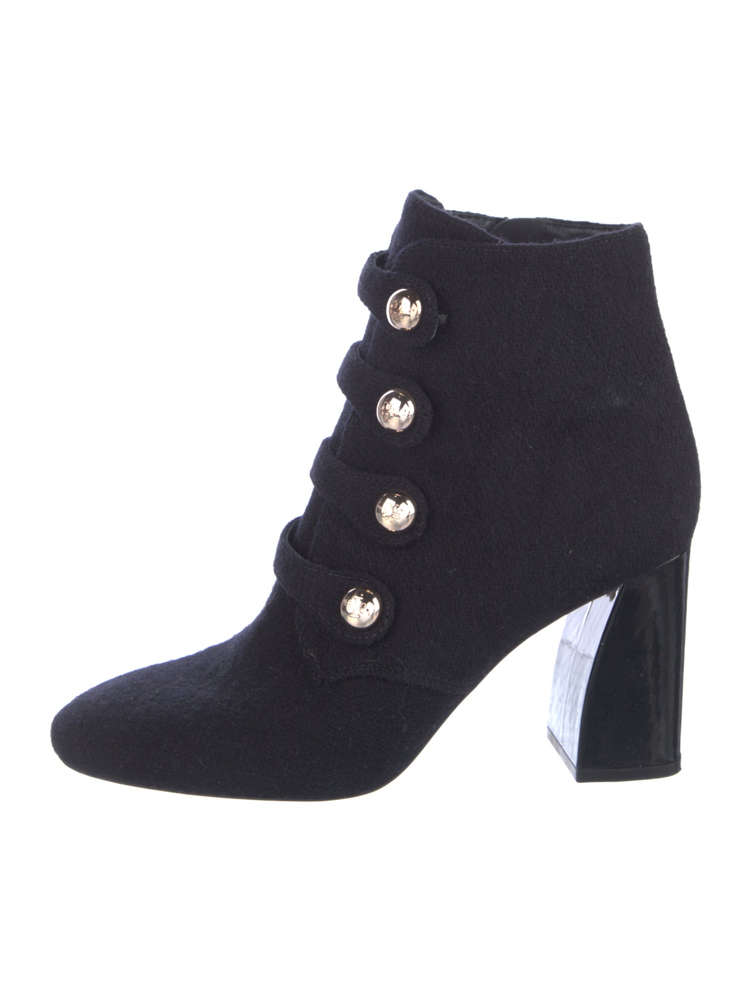 Tory Burch Wool Lace-Up Boots