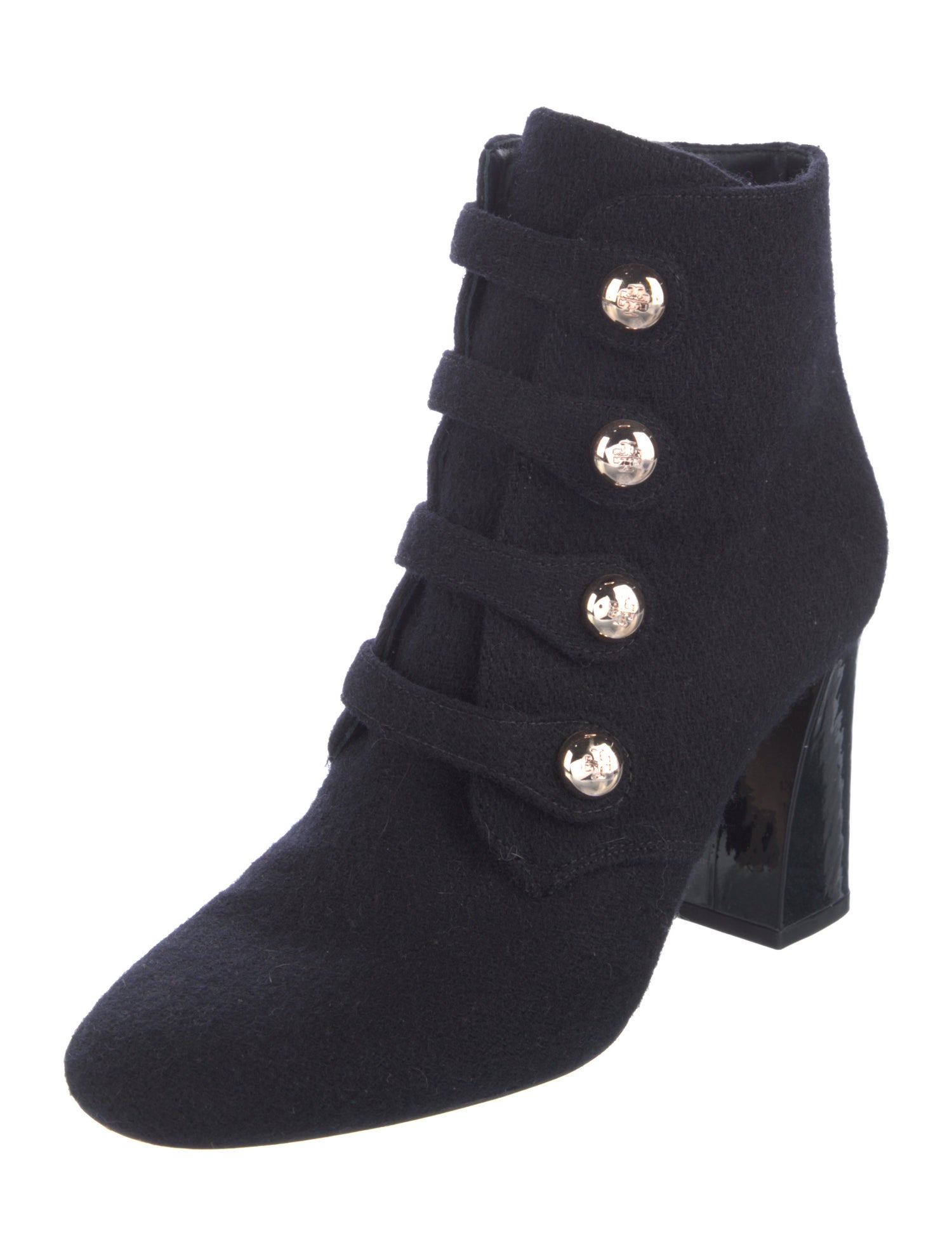 Tory Burch Wool Lace-Up Boots