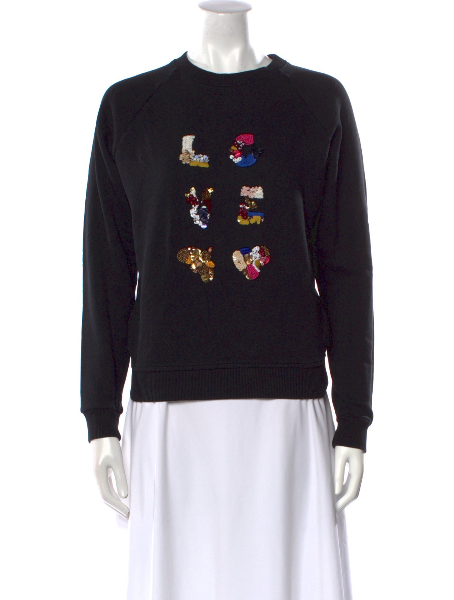 Tory Burch Graphic Print Crew Neck Sweatshirt