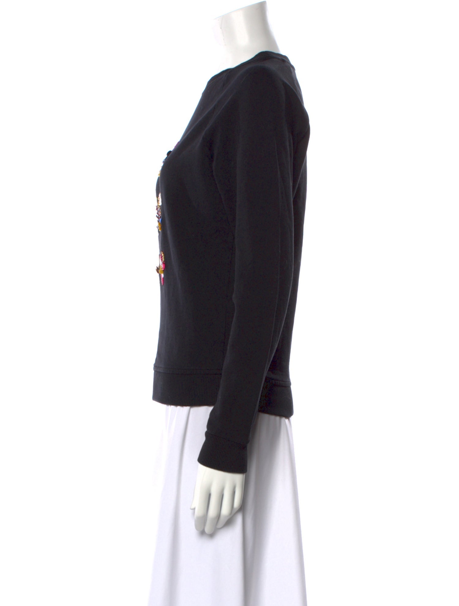 Tory Burch Graphic Print Crew Neck Sweatshirt