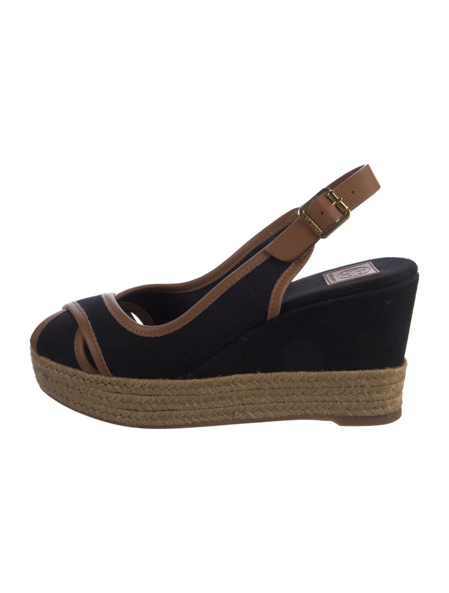 Tory Burch Canvas Colorblock Pattern Espadrilles