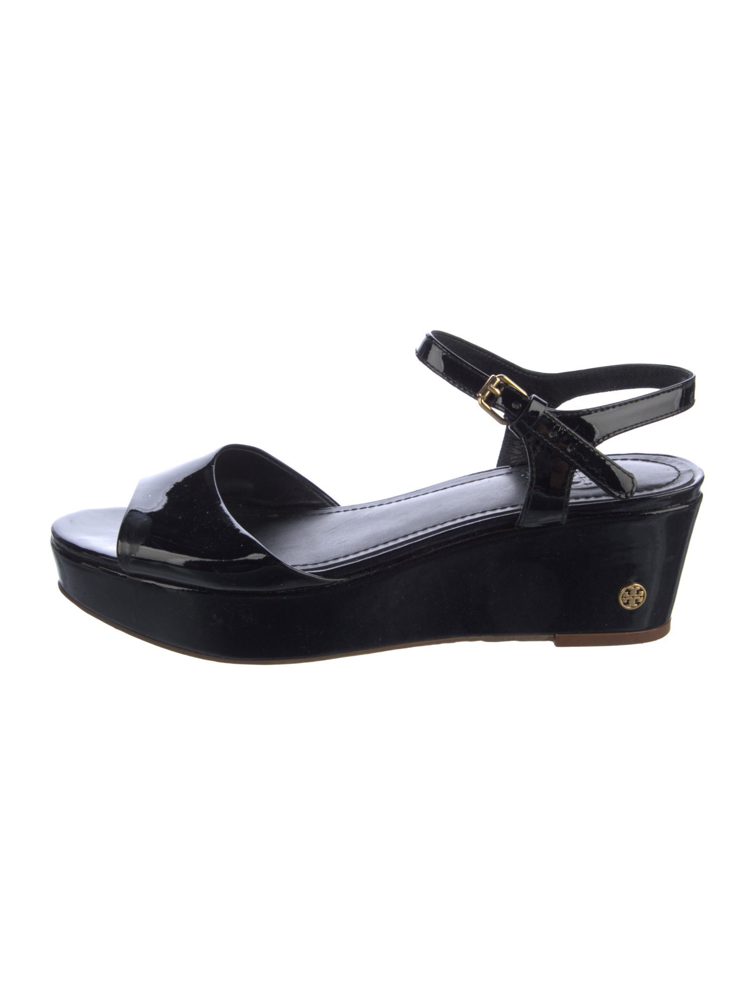 Tory Burch Patent Leather T-Strap Sandals